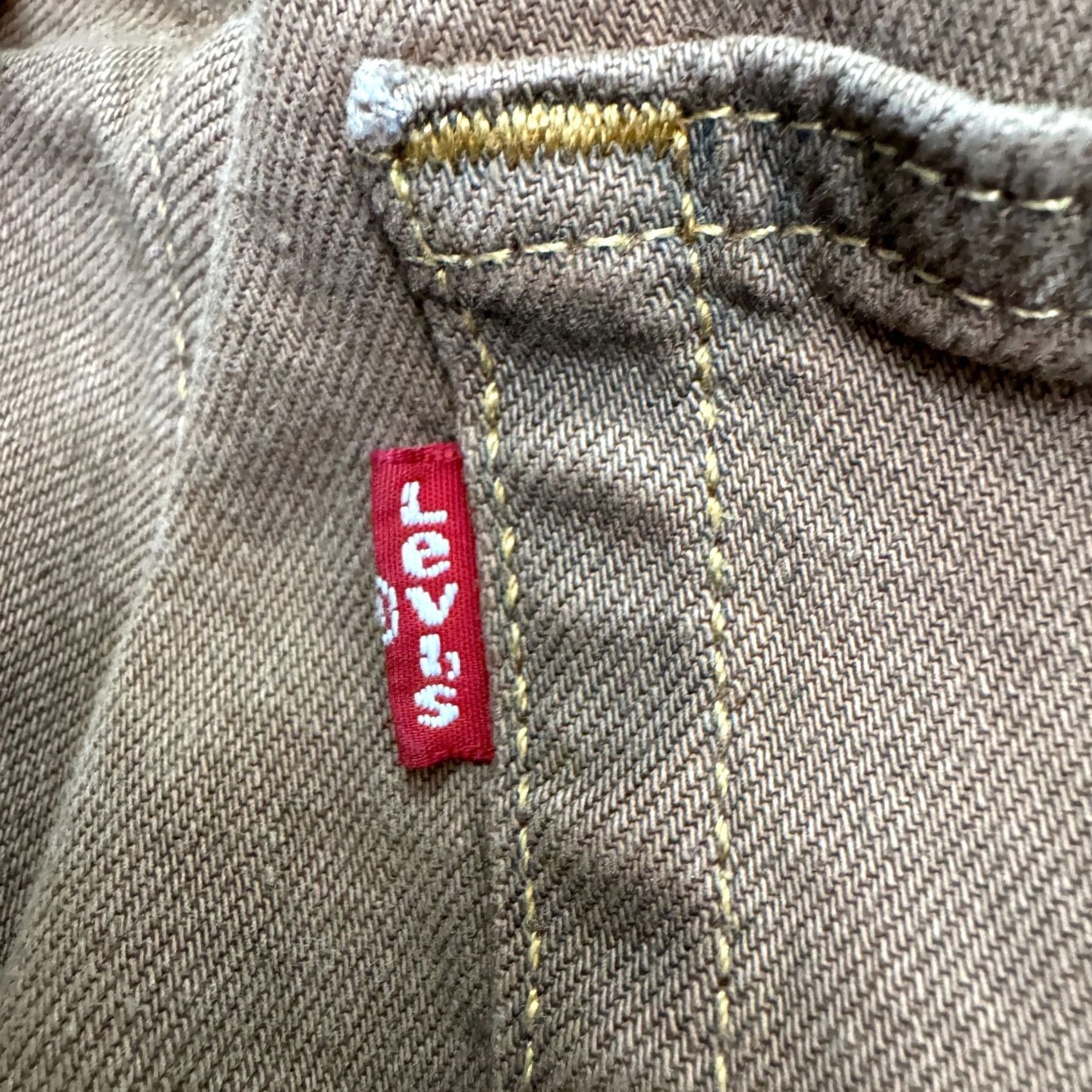 Levi's Levi's Slim Taper Jeans Mens 34x32 Brown Cotton Denim 5-Pocket Logo USA 500 Series Anthony? Size US 34 / EU 50 - 7 Thumbnail