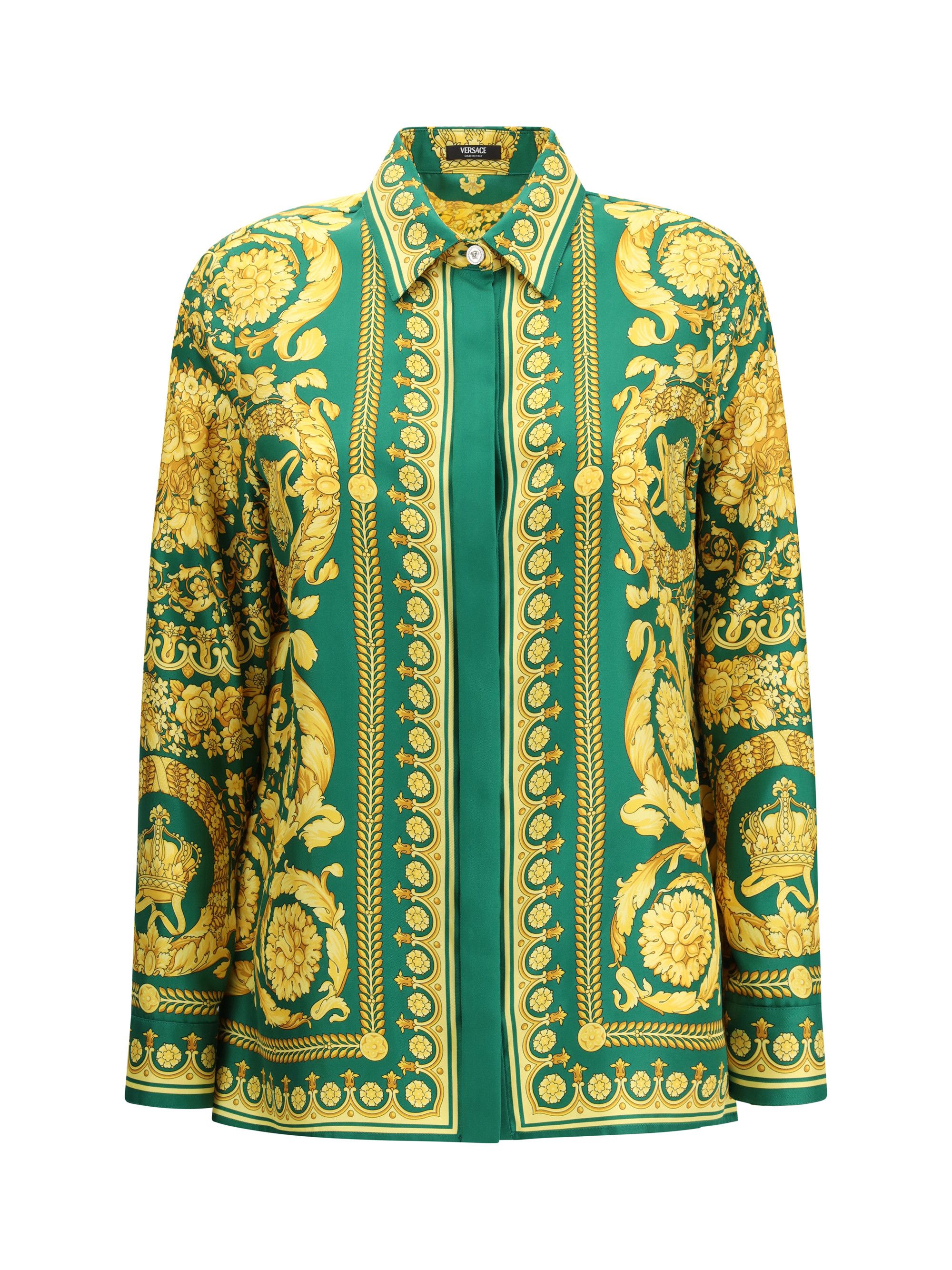 Versace Printed silk Shirt Size M / US 6-8 / IT 42-44 - 1 Thumbnail