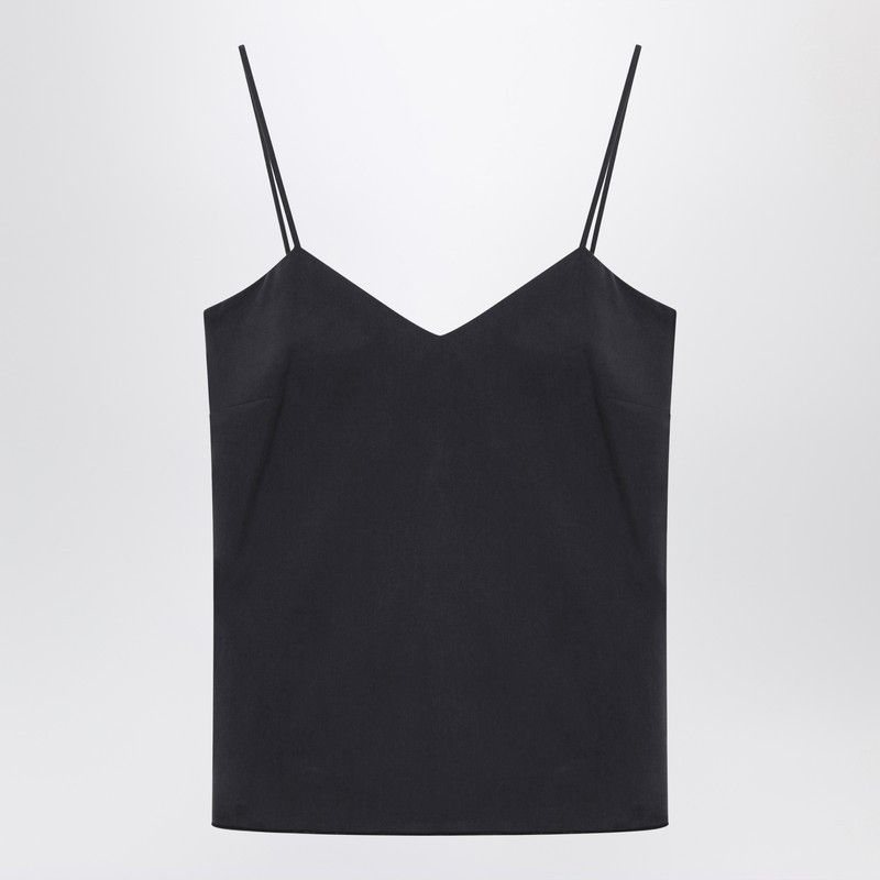 Max Mara Blue Silk Tank Top
