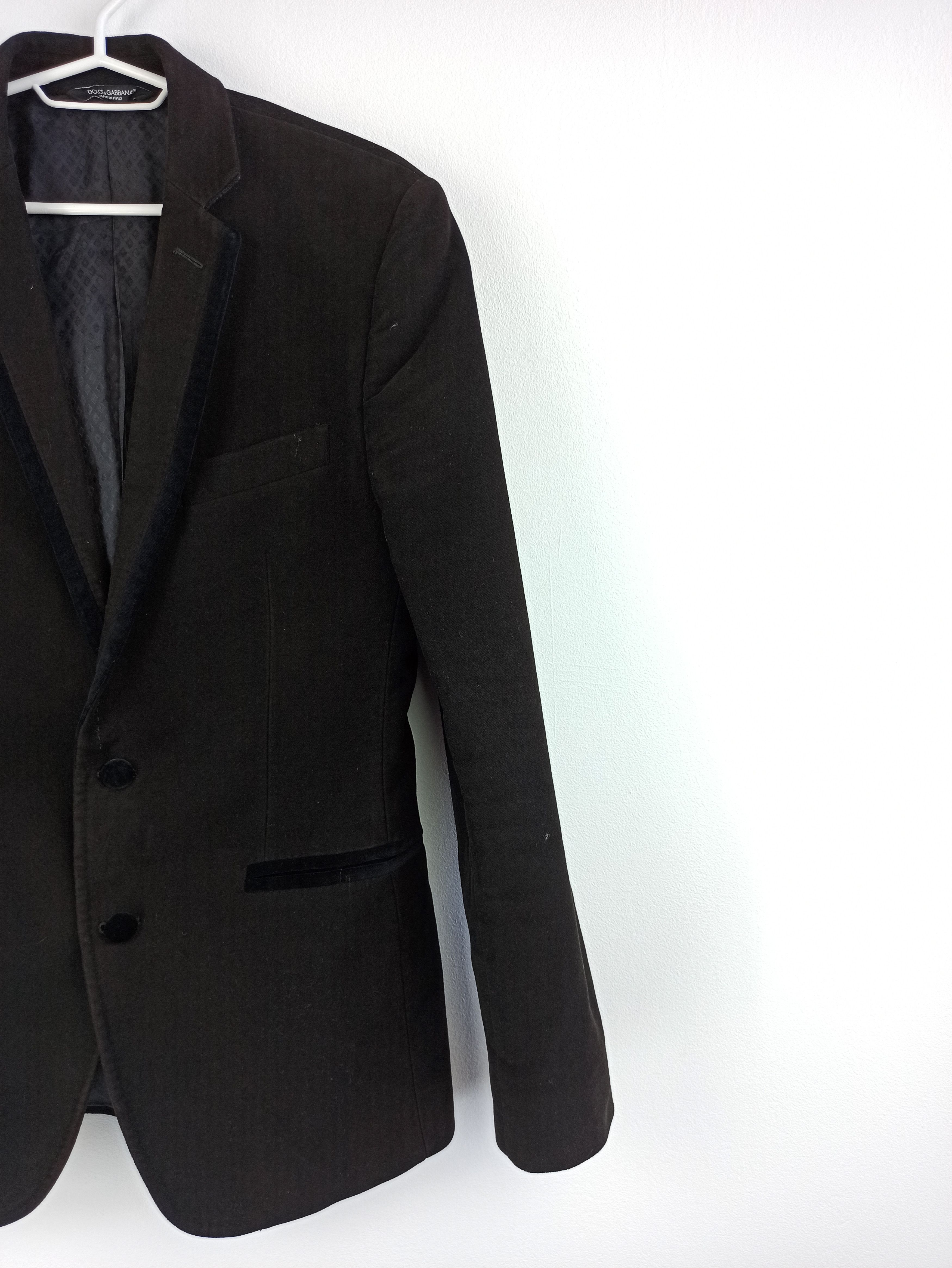 Dolce & Gabbana Dolce & Gabbana Velour Blazer Size 46R - 9 Thumbnail
