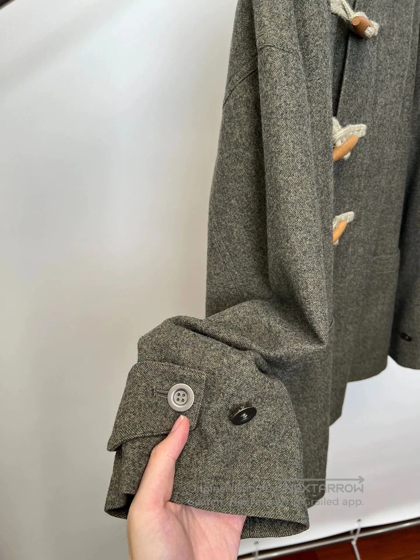 Yohji Yamamoto Green Hooded Toggle Coat. Size US M / EU 48-50 / 2 - 3 Thumbnail