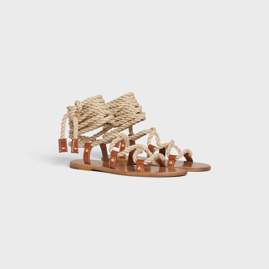 Celine o1loc1c1124 Sandal in Tan Size US 6 / IT 36 - 2 Thumbnail