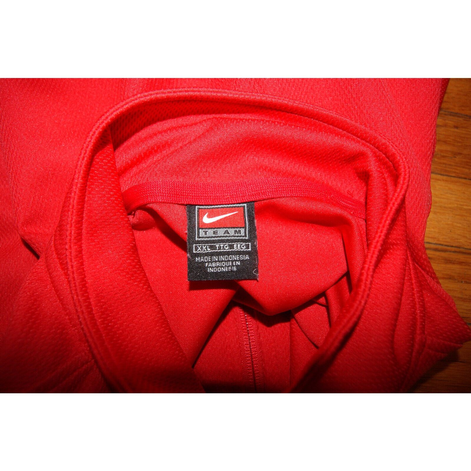 Nike VTG 90s Y2K Nike Team Full Zip Jacket Swoosh Warm Up Men 2XL Size US XXL / EU 58 / 5 - 6 Thumbnail