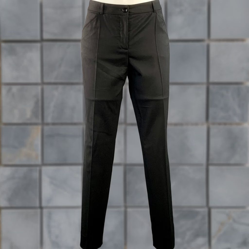 Dolce & Gabbana DOLCE & GABBANA Black Virgin Wool Blend Tapered Dress Pants, Size 4, Women, IT 40, Regular, Dress Pants, 29 in Waist, 28 in Inseam Size 27" / US 4 / IT 40 - 1 Thumbnail