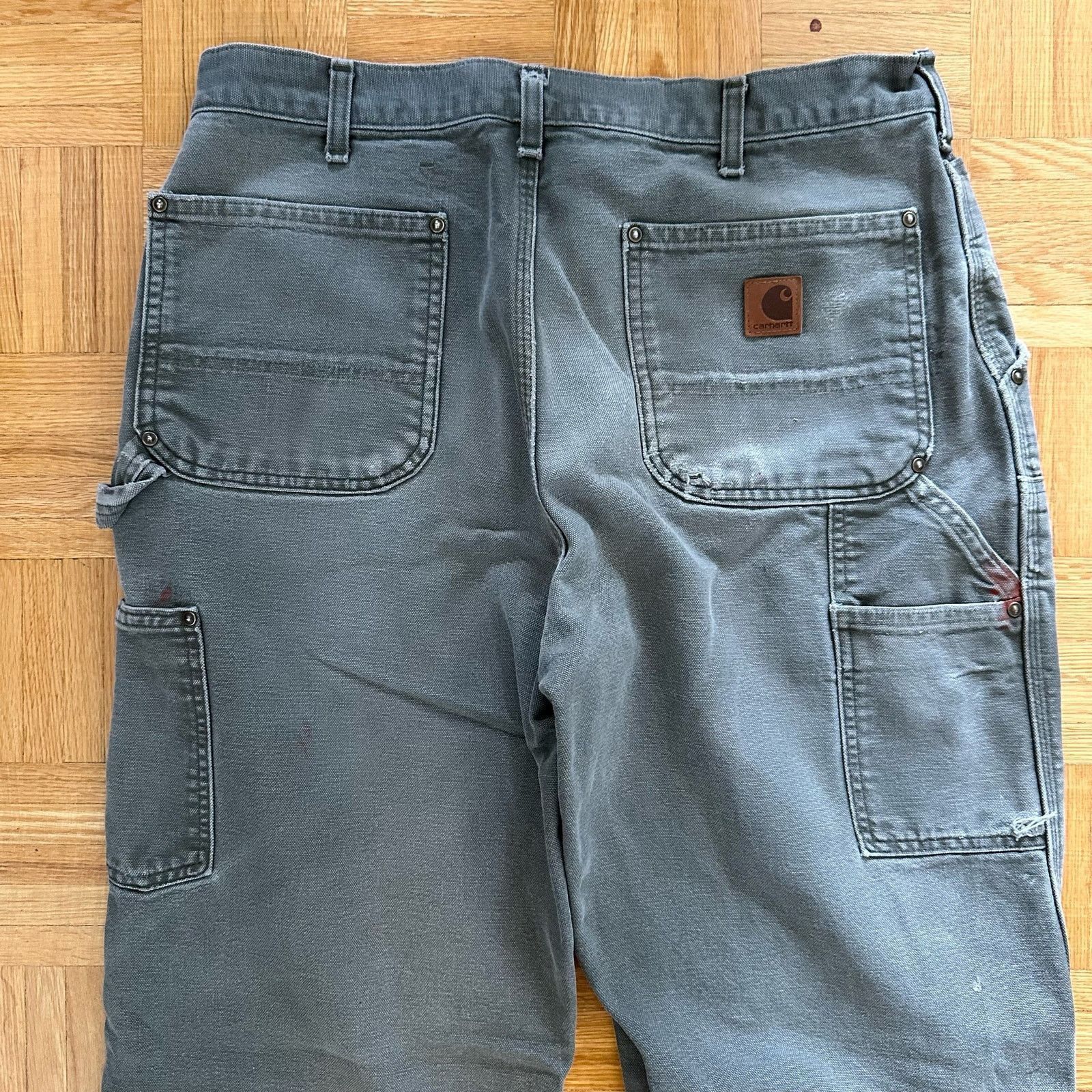 Carhartt Carhartt Double Knee Carpenter pants Green Size 34 x 32 Size US 34 / EU 50 - 6 Thumbnail