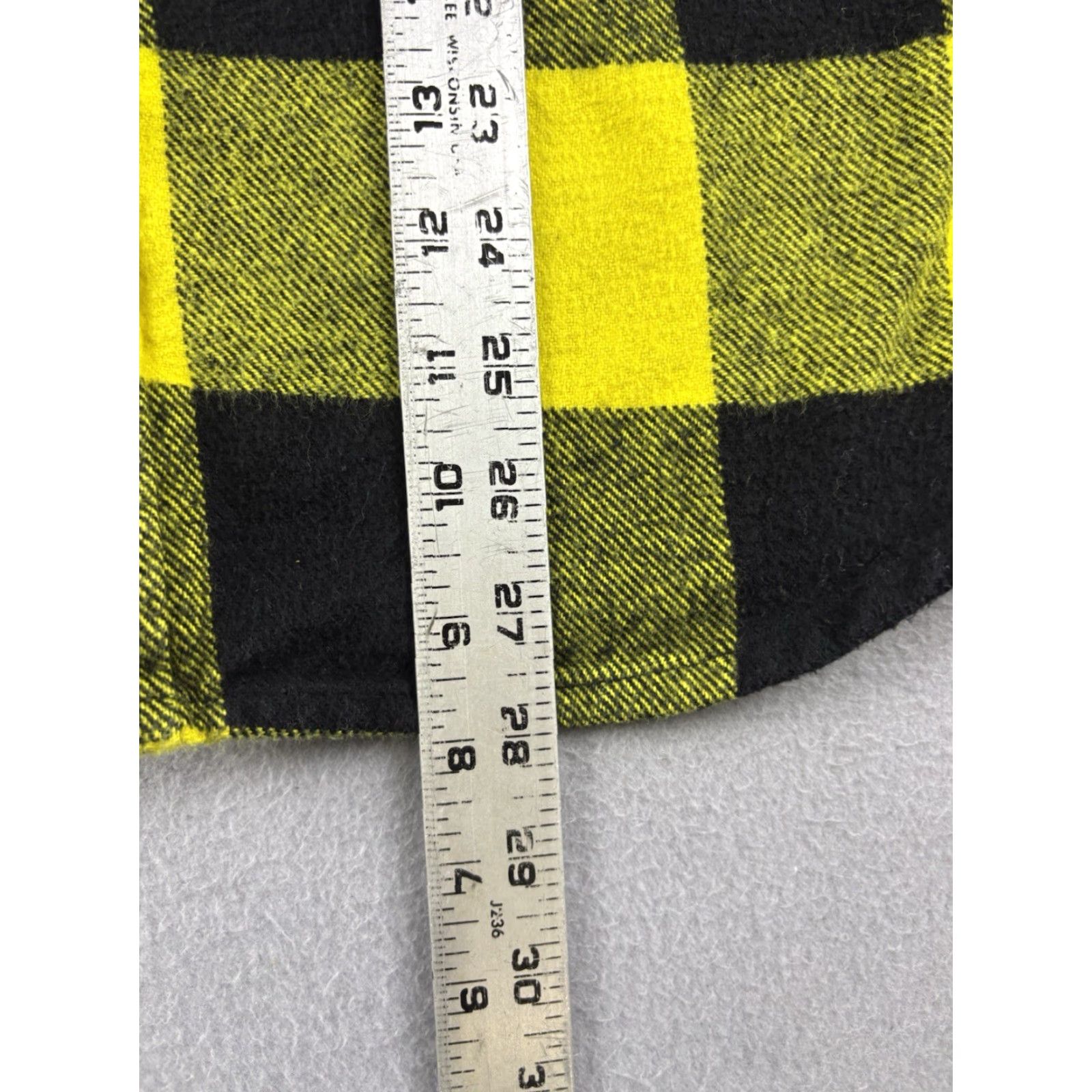 Anti Social Social Club Flannel Shirt Mens Size Small Yellow Plaid Button Up