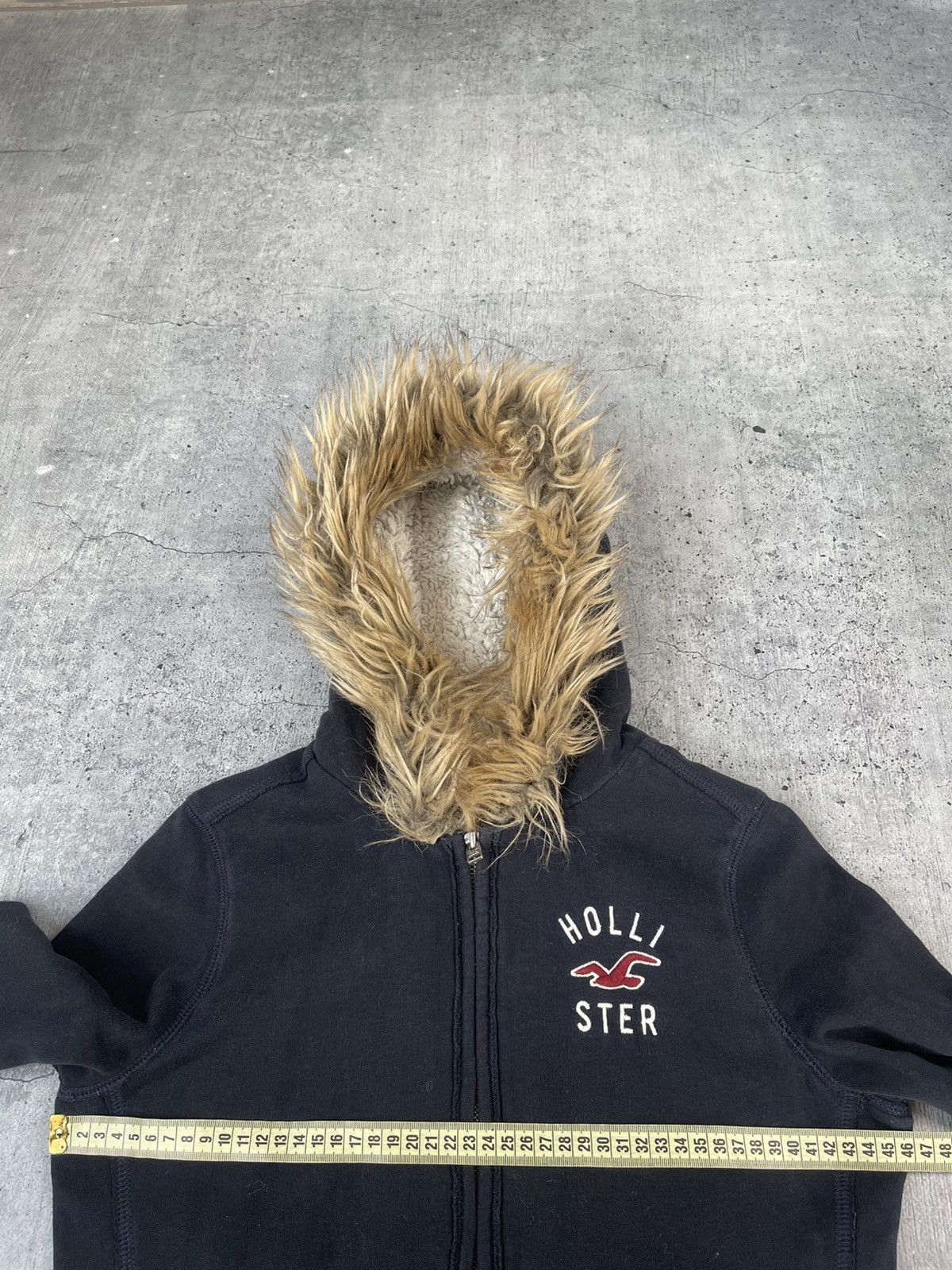 Hollister Y2K HOLLISTER FUR ZIP HOODIE IFSIXWASNINE LGB STYLE Size S / US 4 / IT 40 - 10 Thumbnail