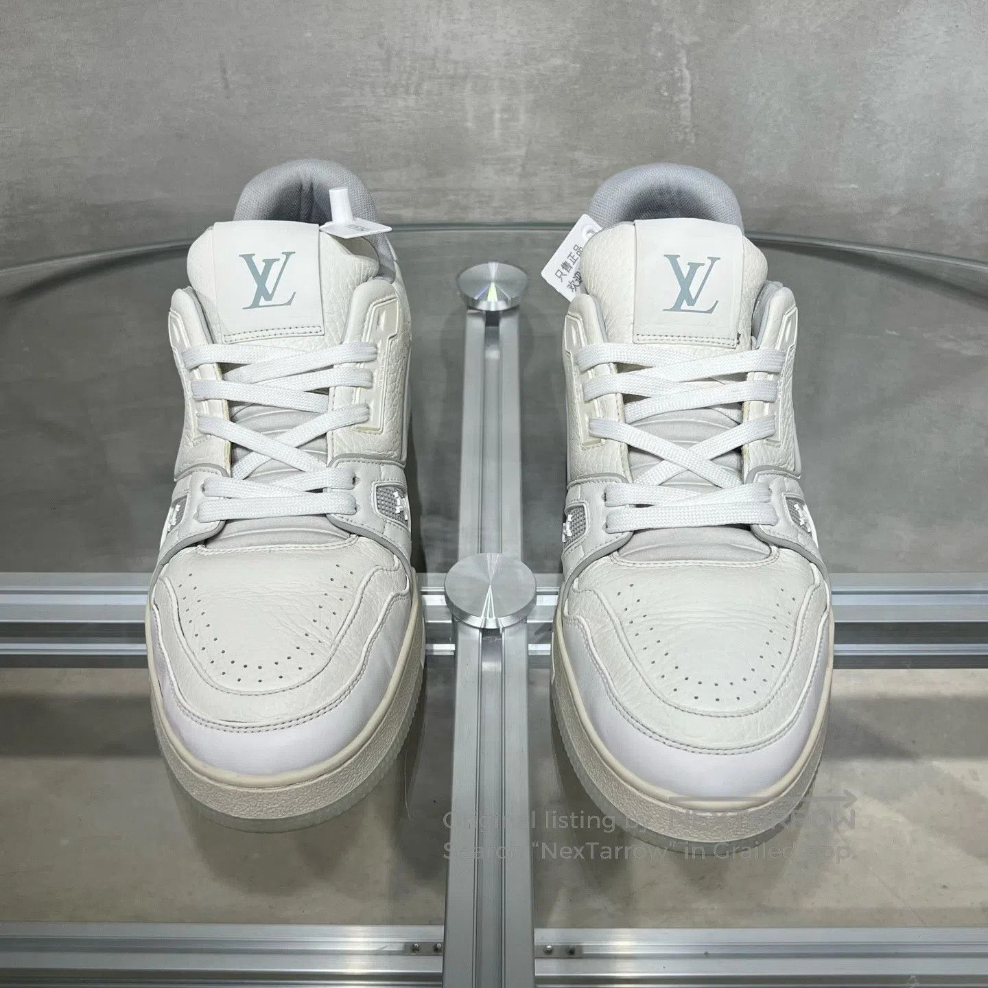 Louis Vuitton Louis Vuitton Trainer White Cement shoes Size US 8.5 / EU 41-42 - 2 Thumbnail