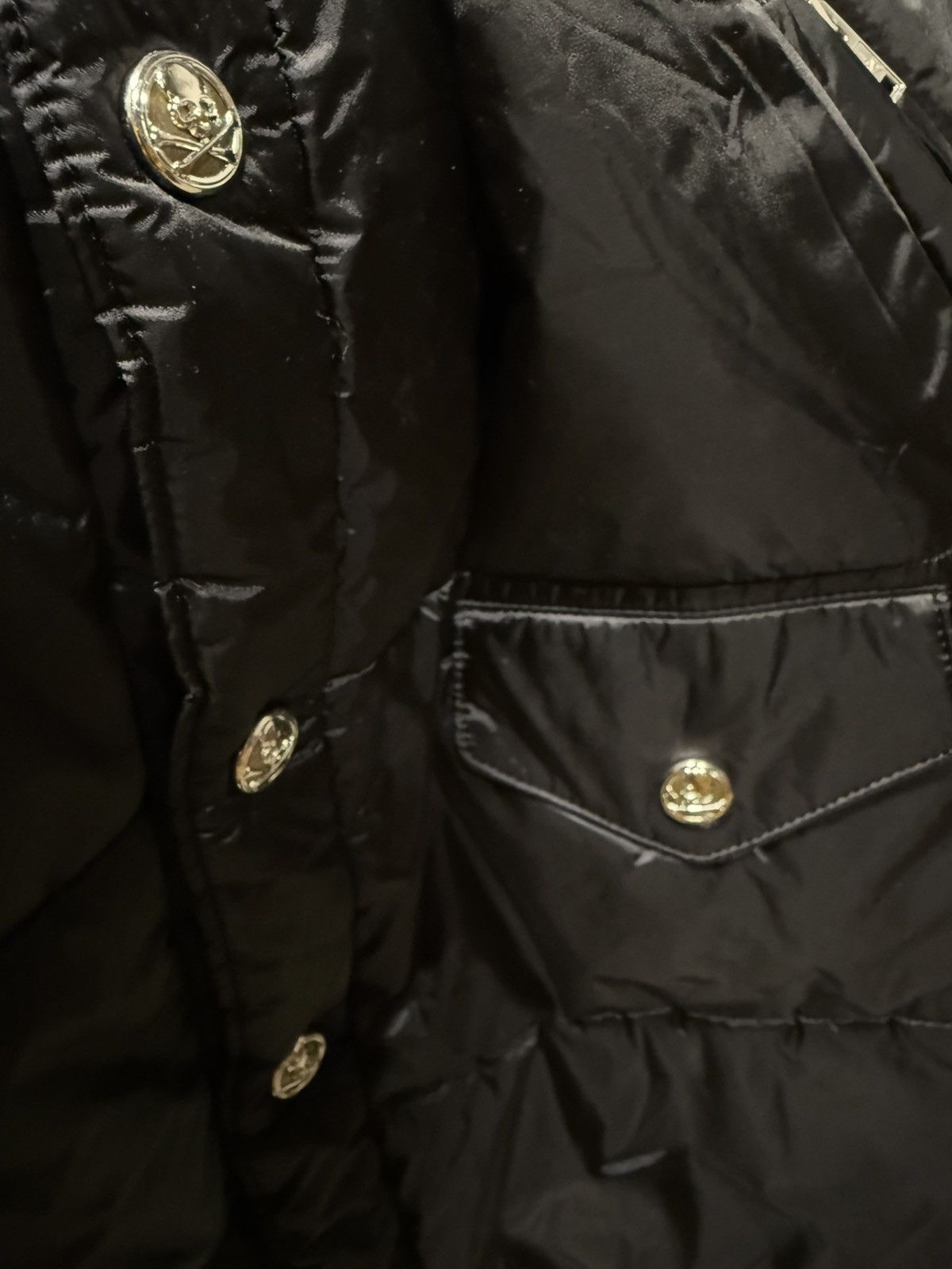 Mastermind Japan MASTERMIND WORLD Men's Nylon Padded Shirt Black Size US XL / EU 56 / 4 - 6 Thumbnail