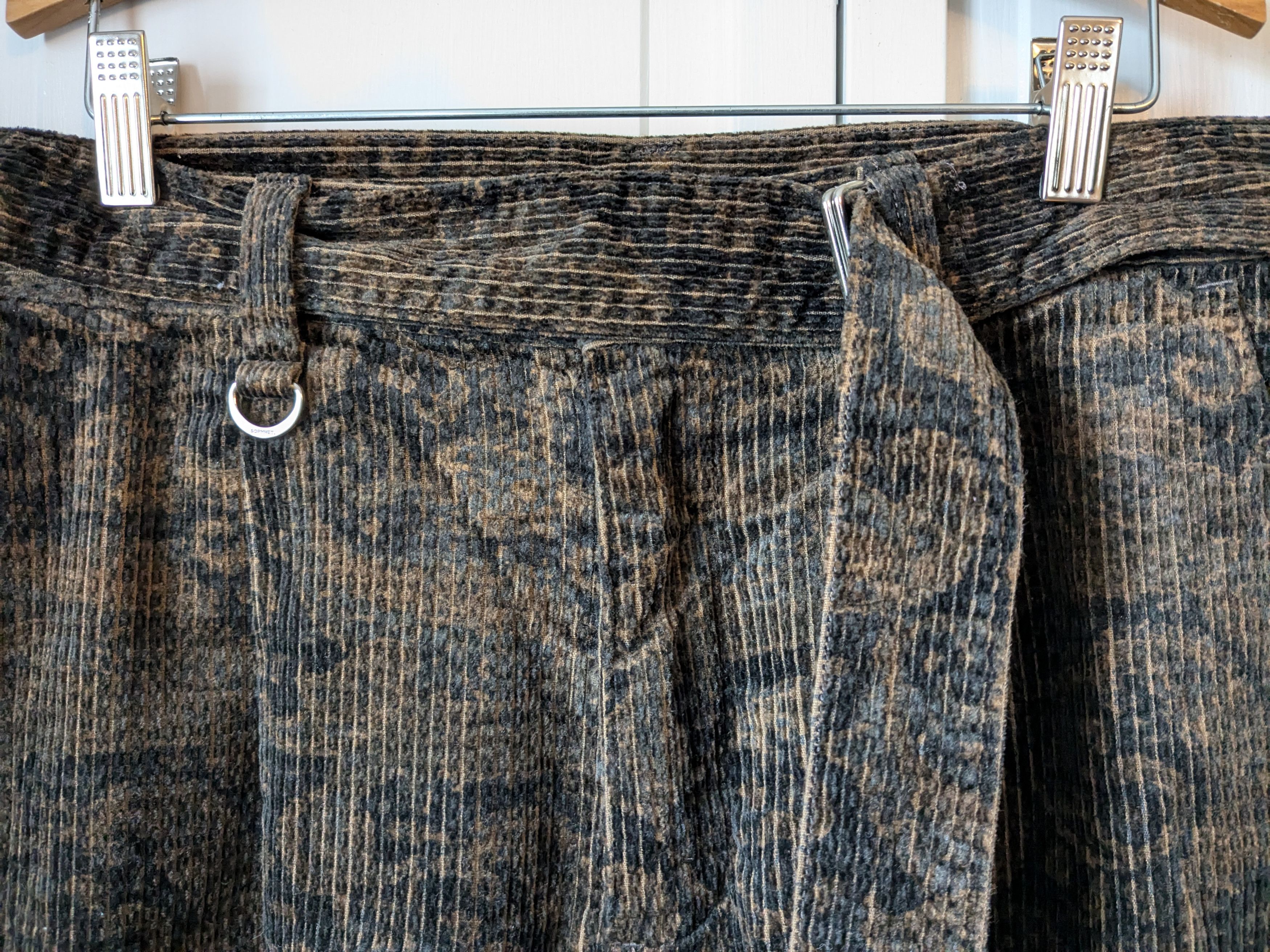 Sophnet. Paisley corduroy trousers Size US 34 / EU 50 - 3 Thumbnail