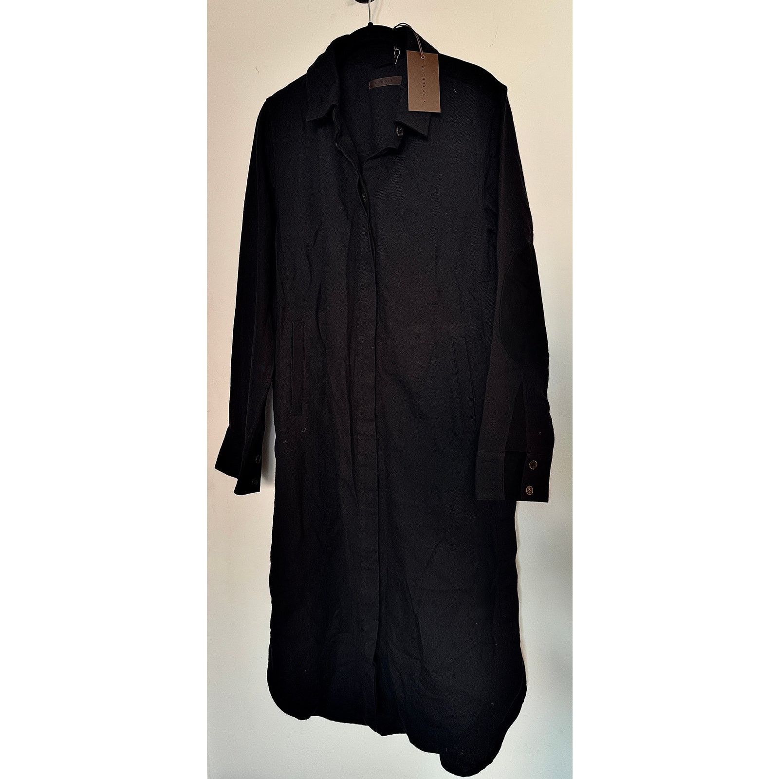 Nicholas K Nicholas K NWT Wool Silk Blend Black Sylas Shirt Size US XS / EU 42 / 0 - 1 Thumbnail