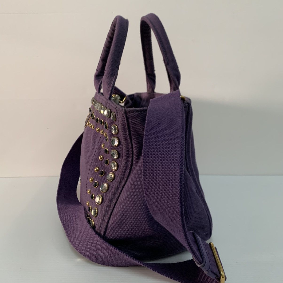 Prada Prada Canvas Handbag Size ONE SIZE - 6 Thumbnail