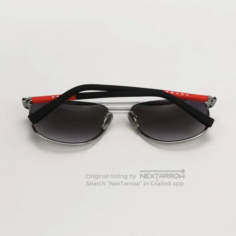 Prada Prada Logo Frame Sunglasses with Side Branding. Size ONE SIZE - 4 Thumbnail
