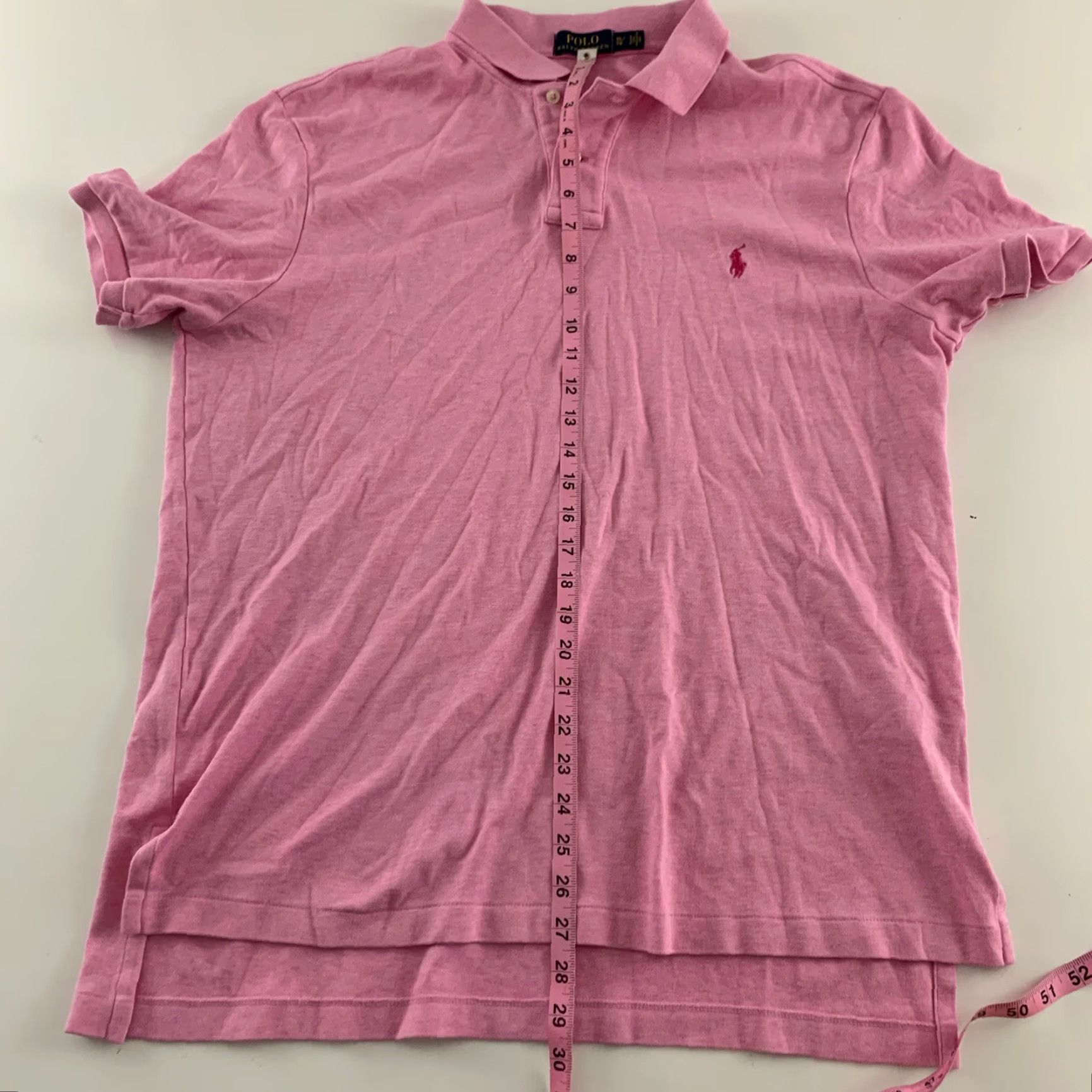 Polo Ralph Lauren Polo Ralph Lauren Short Sleeve Polo Shirt XL Men Solid Pink Super Soft Size US XL / EU 56 / 4 - 6 Thumbnail