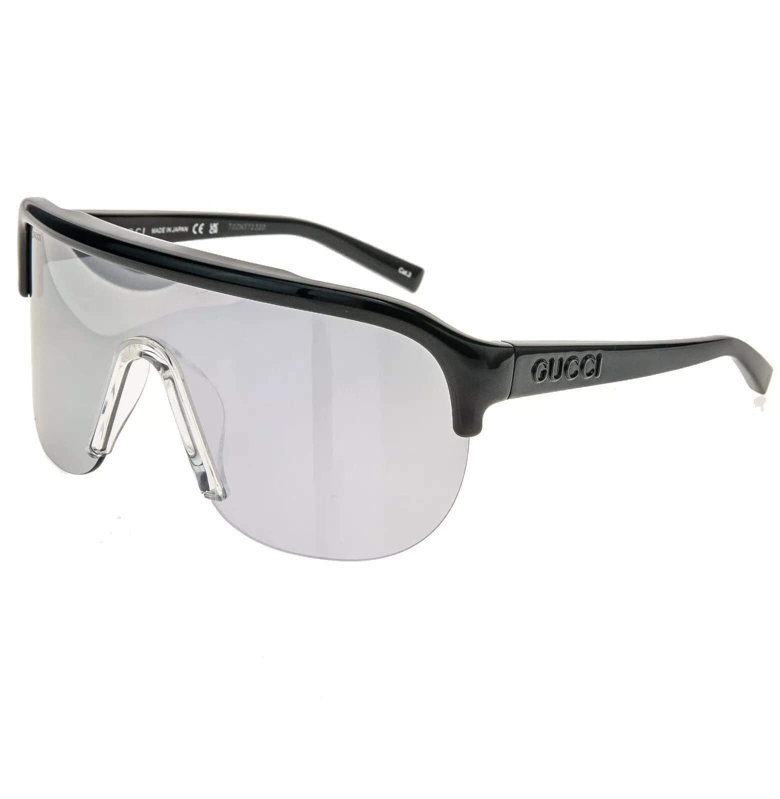 Gucci GUCCI 1645 Black Silver Mirrored Mask Gg1645S Sunglasses 003 Size ONE SIZE - 8 Thumbnail