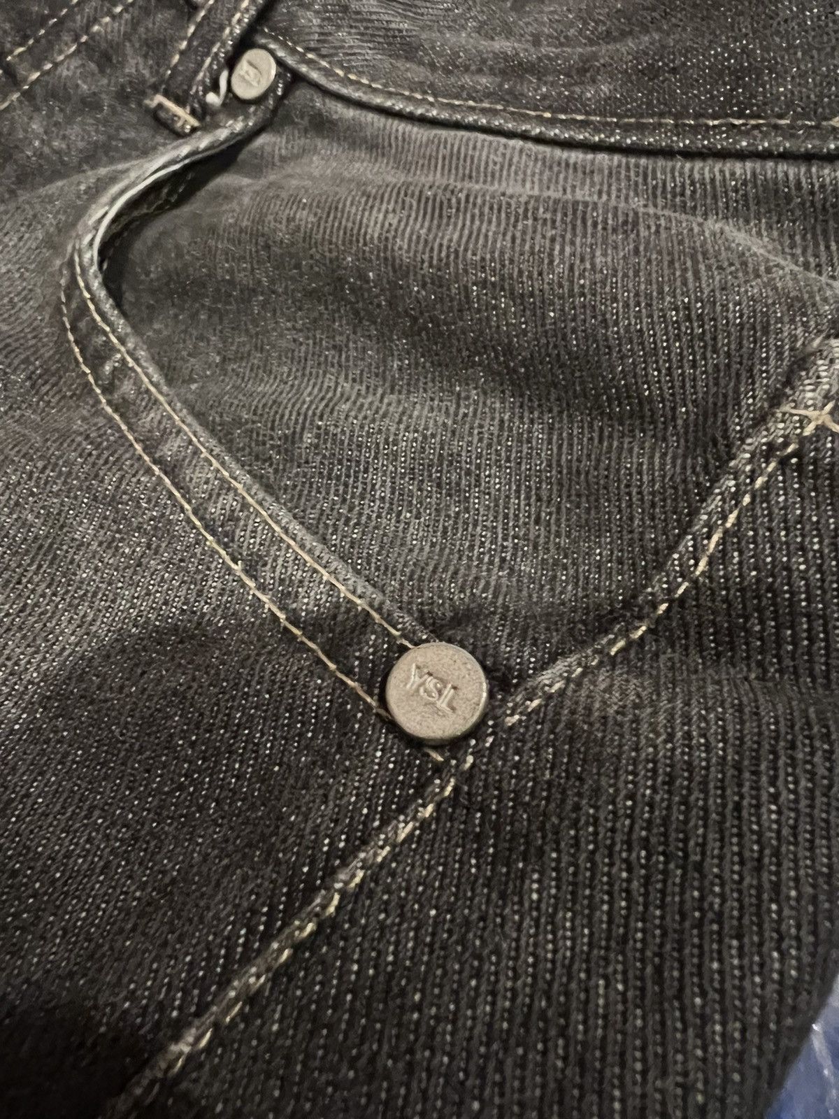 Saint Laurent Paris × Yves Saint Laurent Baggy Selvage Jeans | Yves Saint Laurent | YSL Size US 28 / EU 44 - 4 Thumbnail