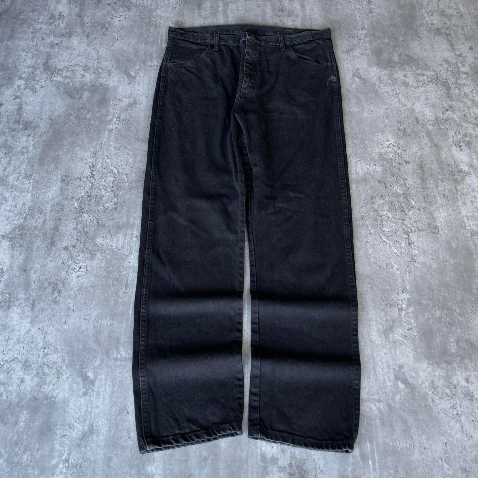 Japanese Brand × Vintage Vintage Y2K Black Grunge Opium Levi’s Style Denim Jeans Size US 39 - 1 Thumbnail