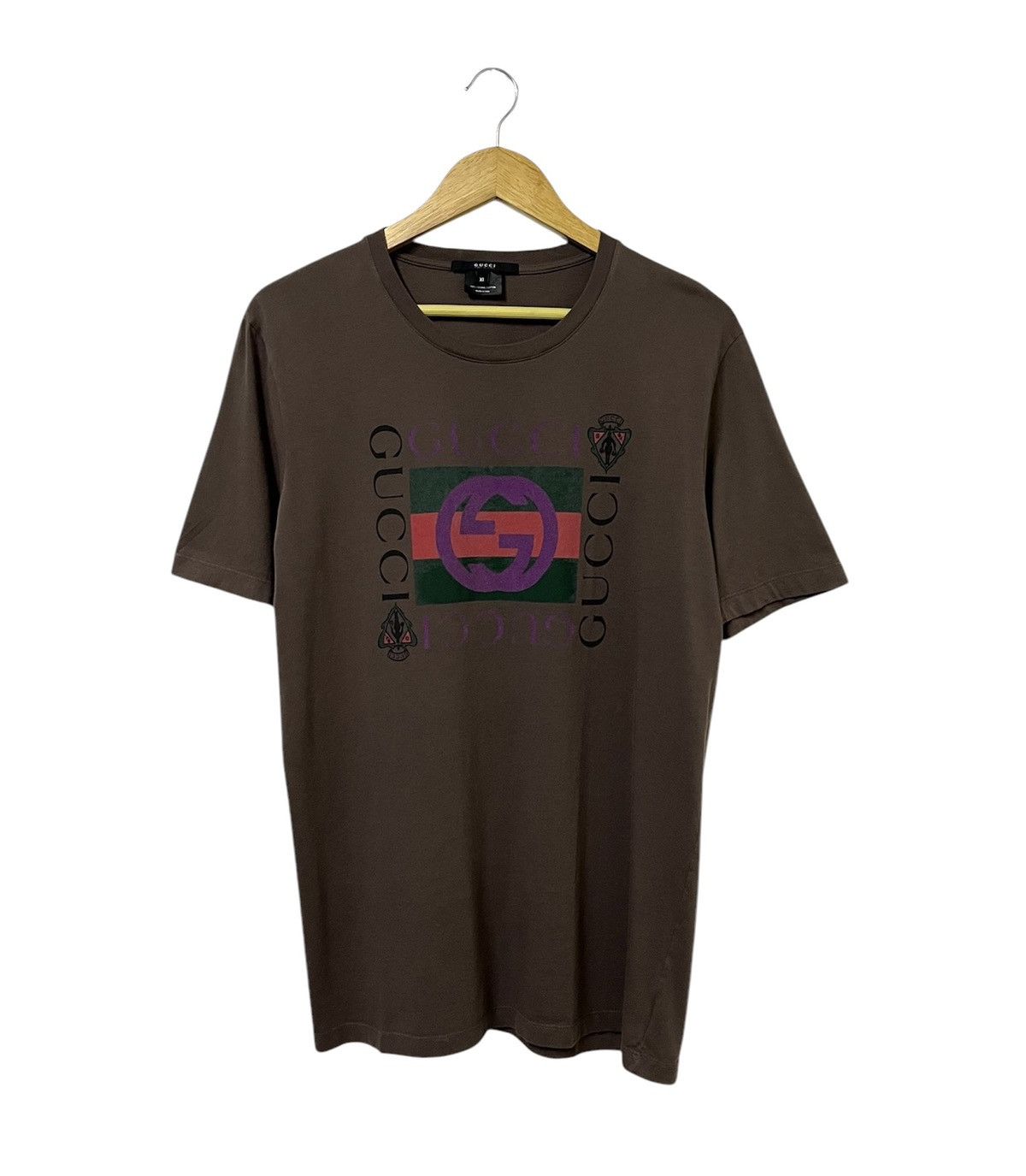 Gucci GUCCI ITALY LUXURY BIGO LOGO DESIGNER TSHIRT Size US L / EU 52-54 / 3 - 1 Thumbnail