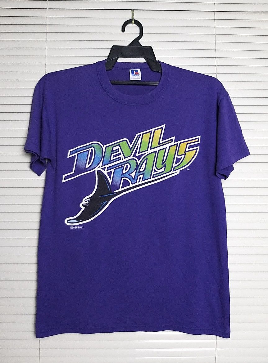 Russell Athletic VINTAGE 90'S TANPA BAY "DEVIL RAYS" MLB TEAM 1997 T SHIRT Size US M / EU 48-50 / 2 - 3 Thumbnail
