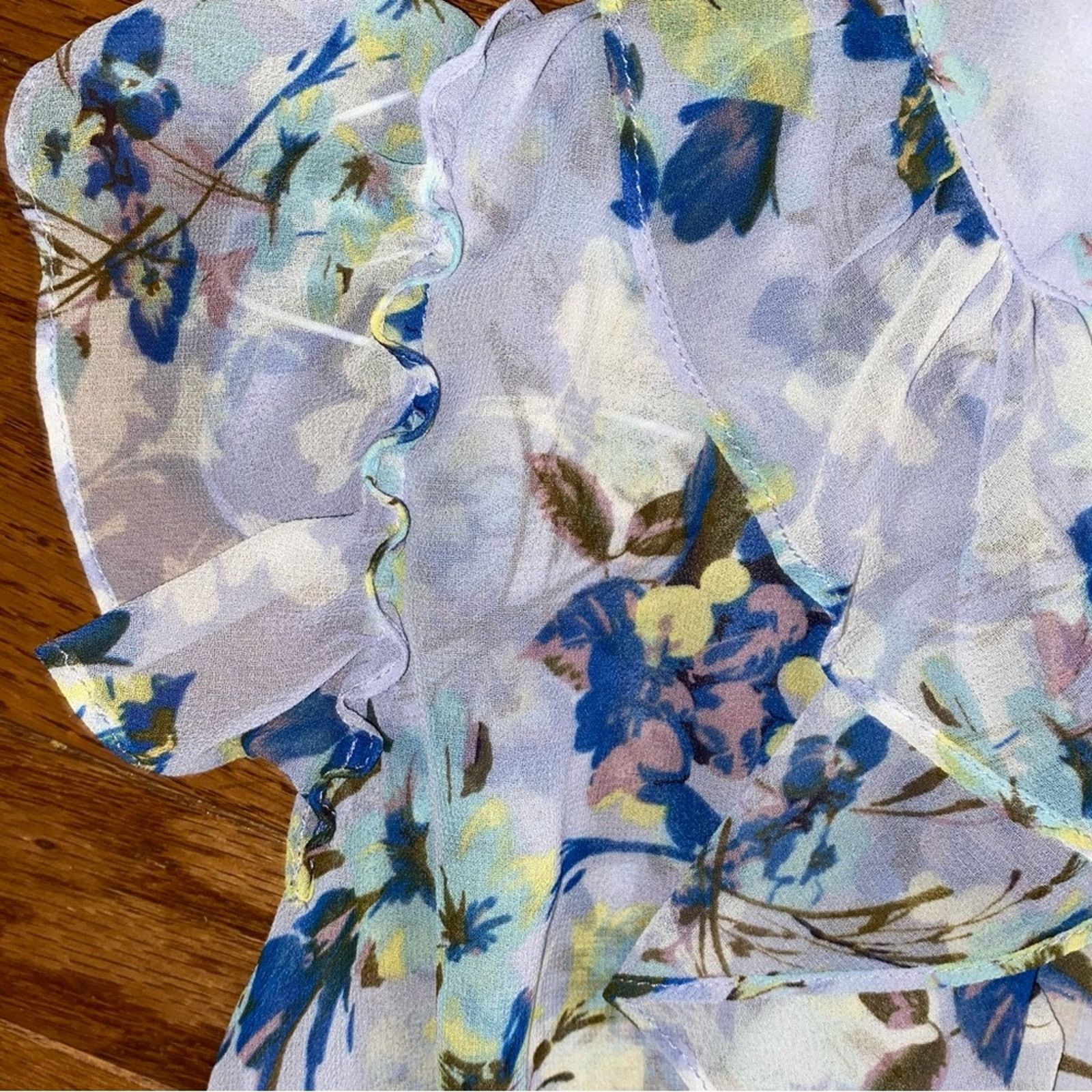 MISA Los Angeles New! $336 Misa Los Angeles Blue Floral Alona Dress XS NWT Size XS / US 0-2 / IT 36-38 - 8 Thumbnail