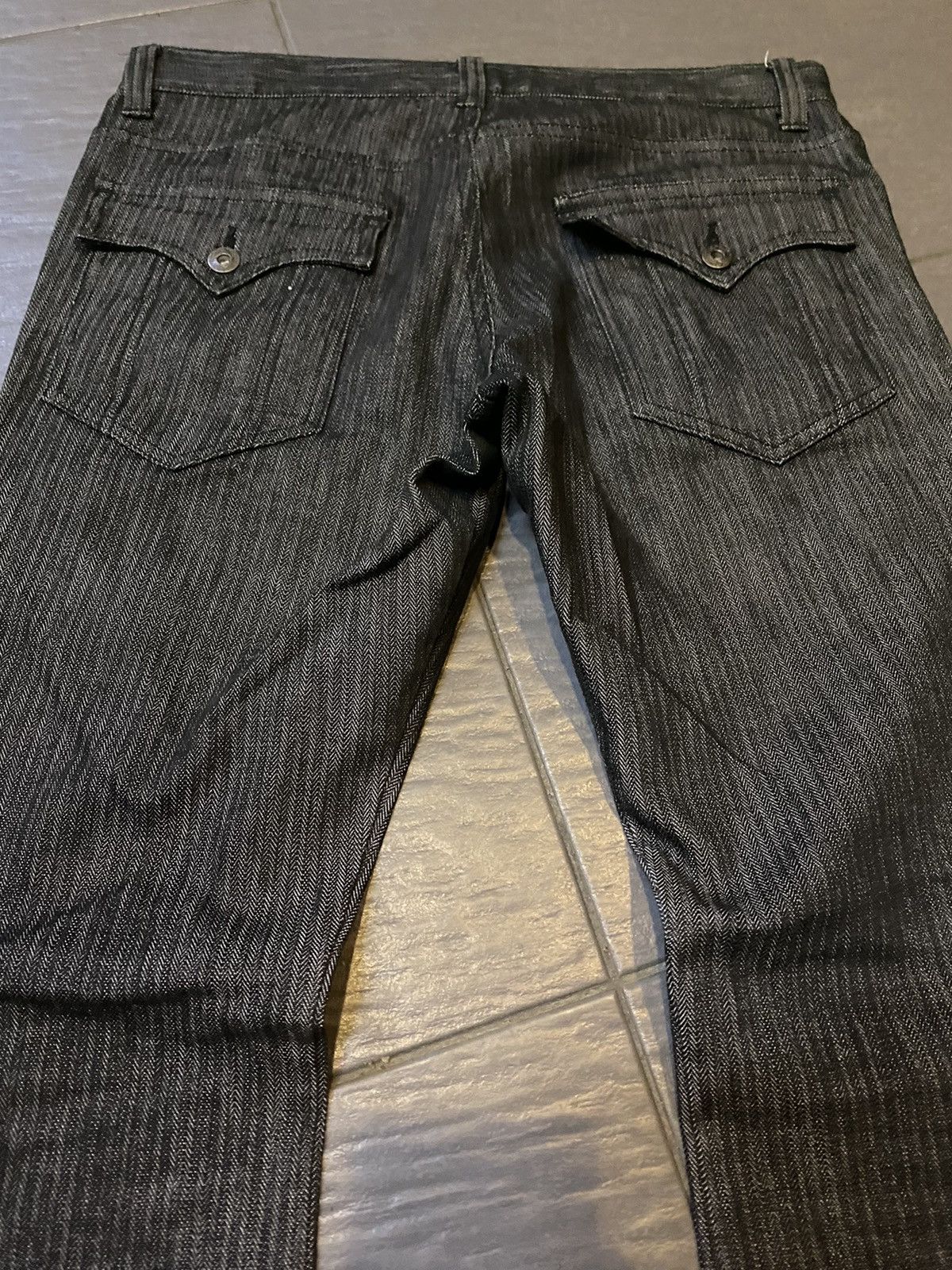 Japanese Brand Flare black Striped Boot Cut Size US 32 / EU 48 - 2 Thumbnail