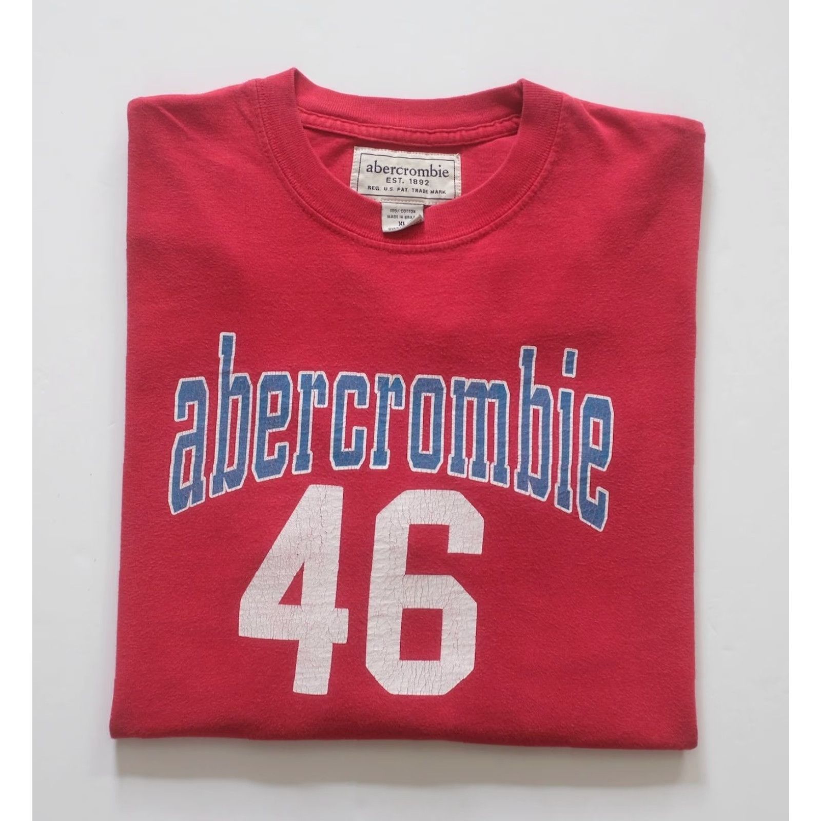 Abercrombie & Fitch VINTAGE Abercrombie & Fitch 90s Y2K NO PAIN NO GAIN Graphic Red T Shirt Men XL Size US XL / EU 56 / 4 - 5 Thumbnail