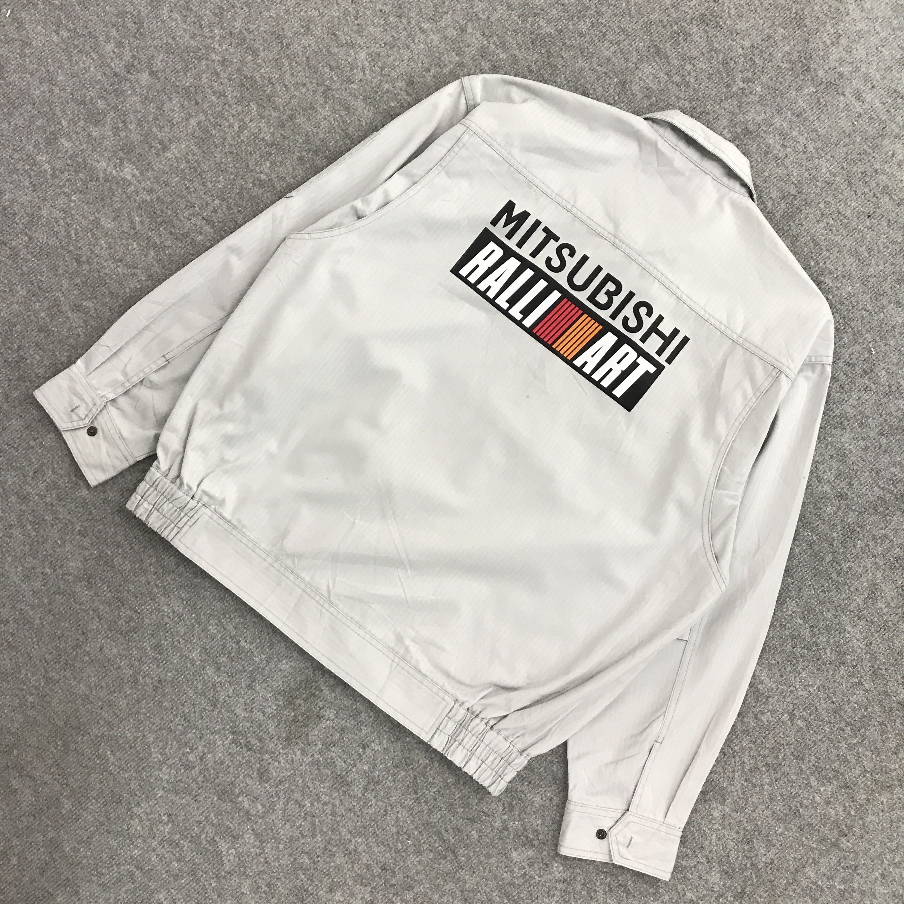 Japanese Brand MITSUBISHI RALLIART ZIPPER UNIFORM WORK CUSTOM JACKET Size US L / EU 52-54 / 3 - 7 Thumbnail