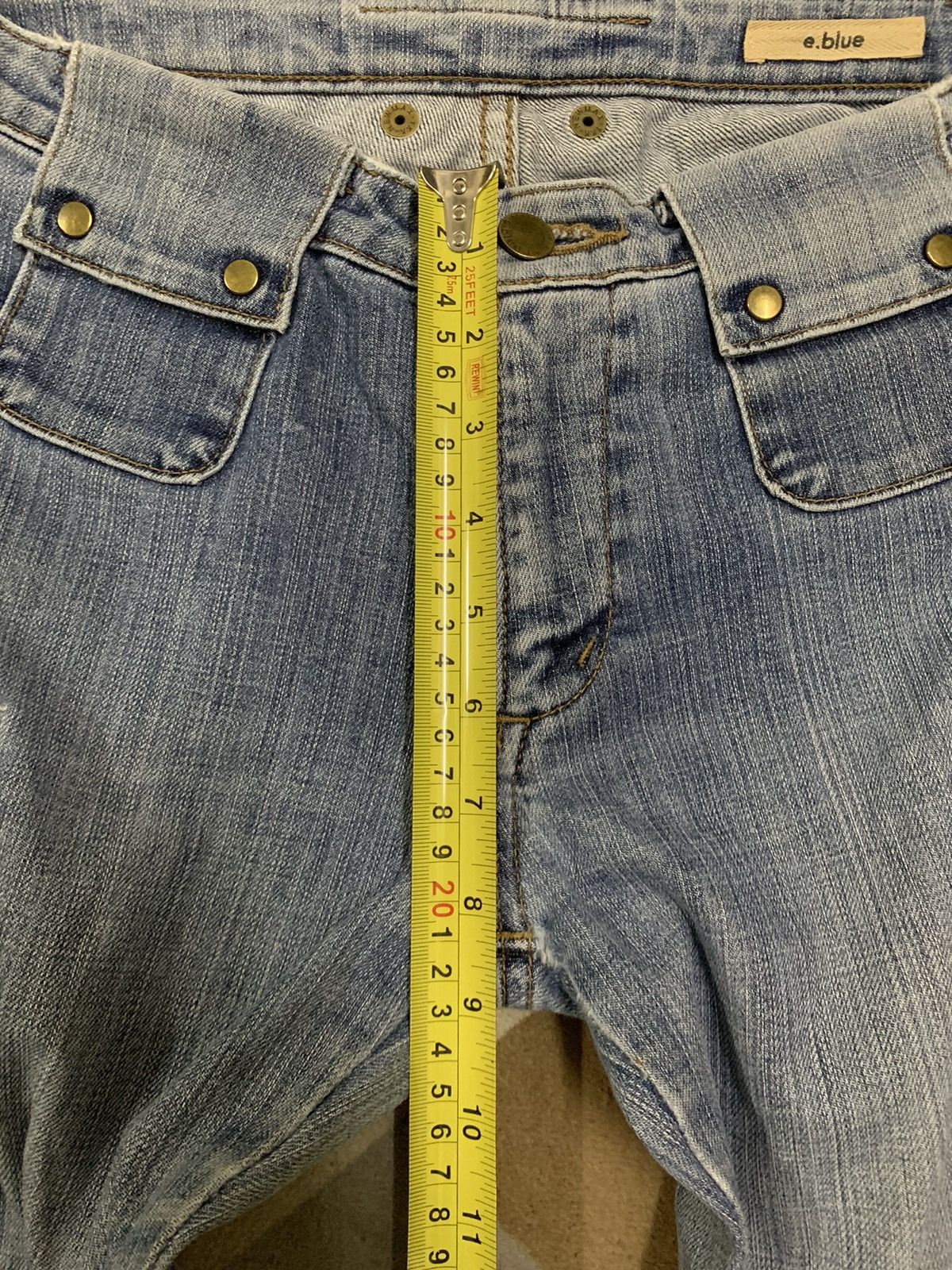 Hysteric Glamour Vintage Japanese Brand E.Blue Ripped Flare Bush Cargo Jeans Size US 28 / EU 44 - 19 Thumbnail