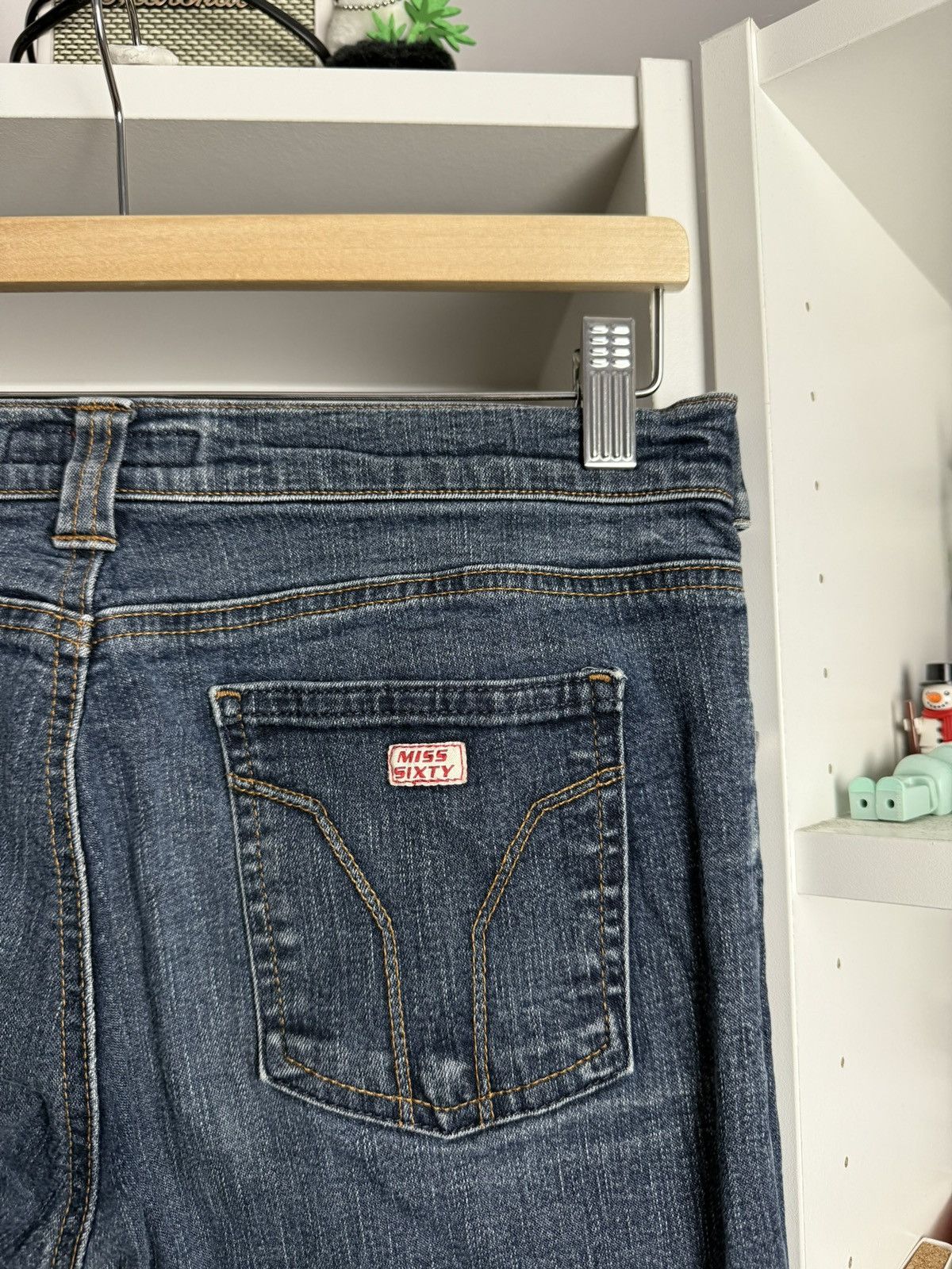 Miss Sixty × Vintage Vintage y2k Miss Sixty Bell bottom wide leg denim pants 29 Size 29" - 8 Thumbnail