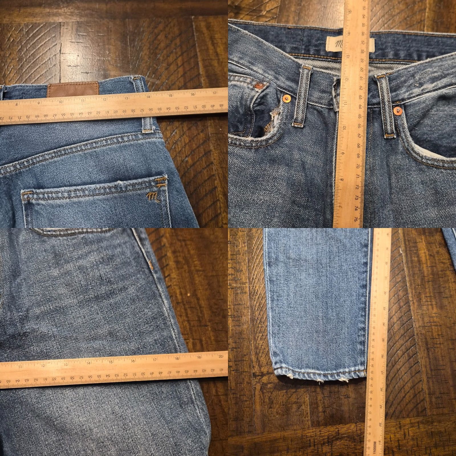 Madewell Madewell Jeans Womens Blue The Mom Jean High Rise Denim Taper Size 26 Size 26" / US 2 / IT 38 - 8 Thumbnail