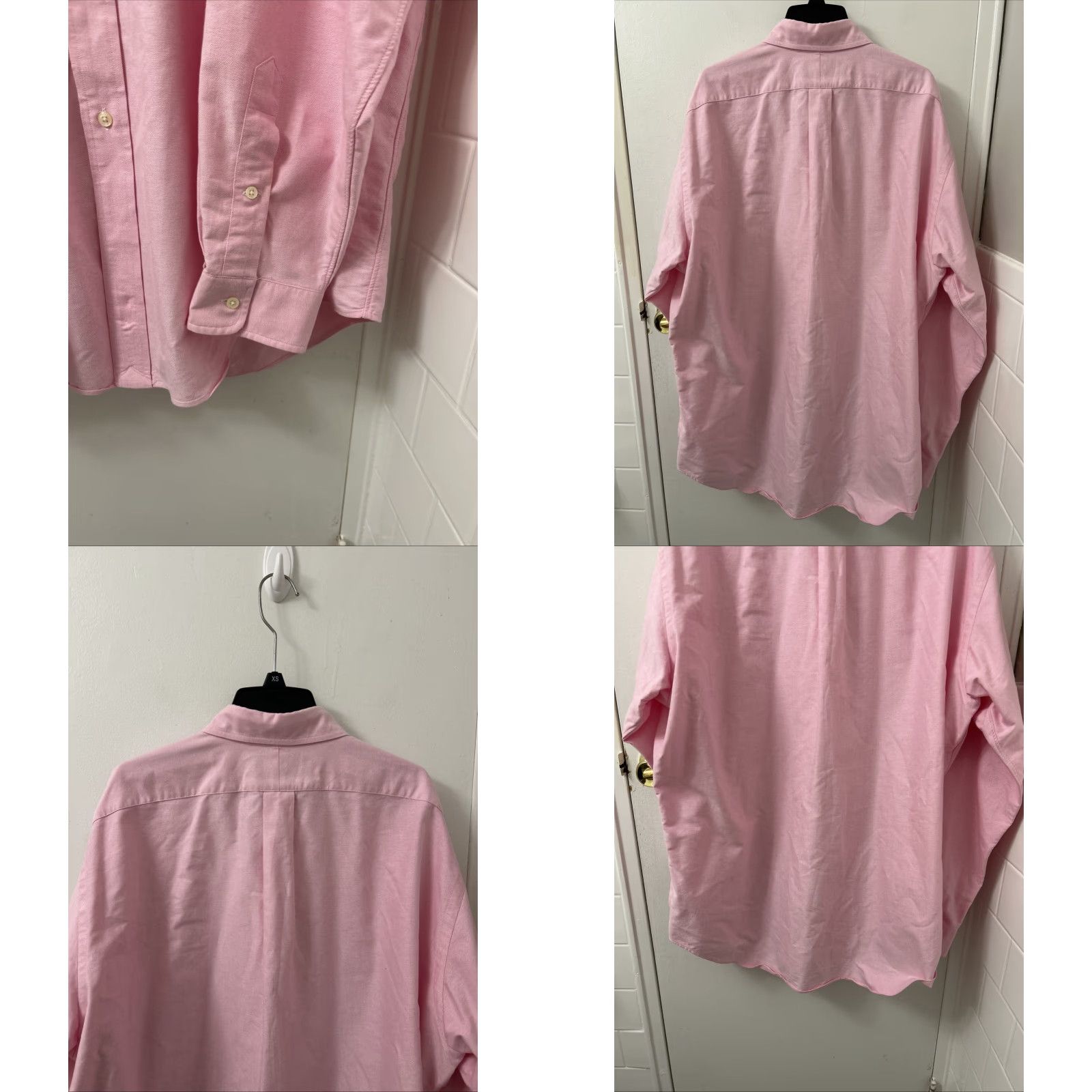 Ralph Lauren VINTAGE Ralph Lauren Shirt Mens XL Pink Oxford Button-Down L/S Classic Fold-Over Pockets Size US XL / EU 56 / 4 - 8 Thumbnail