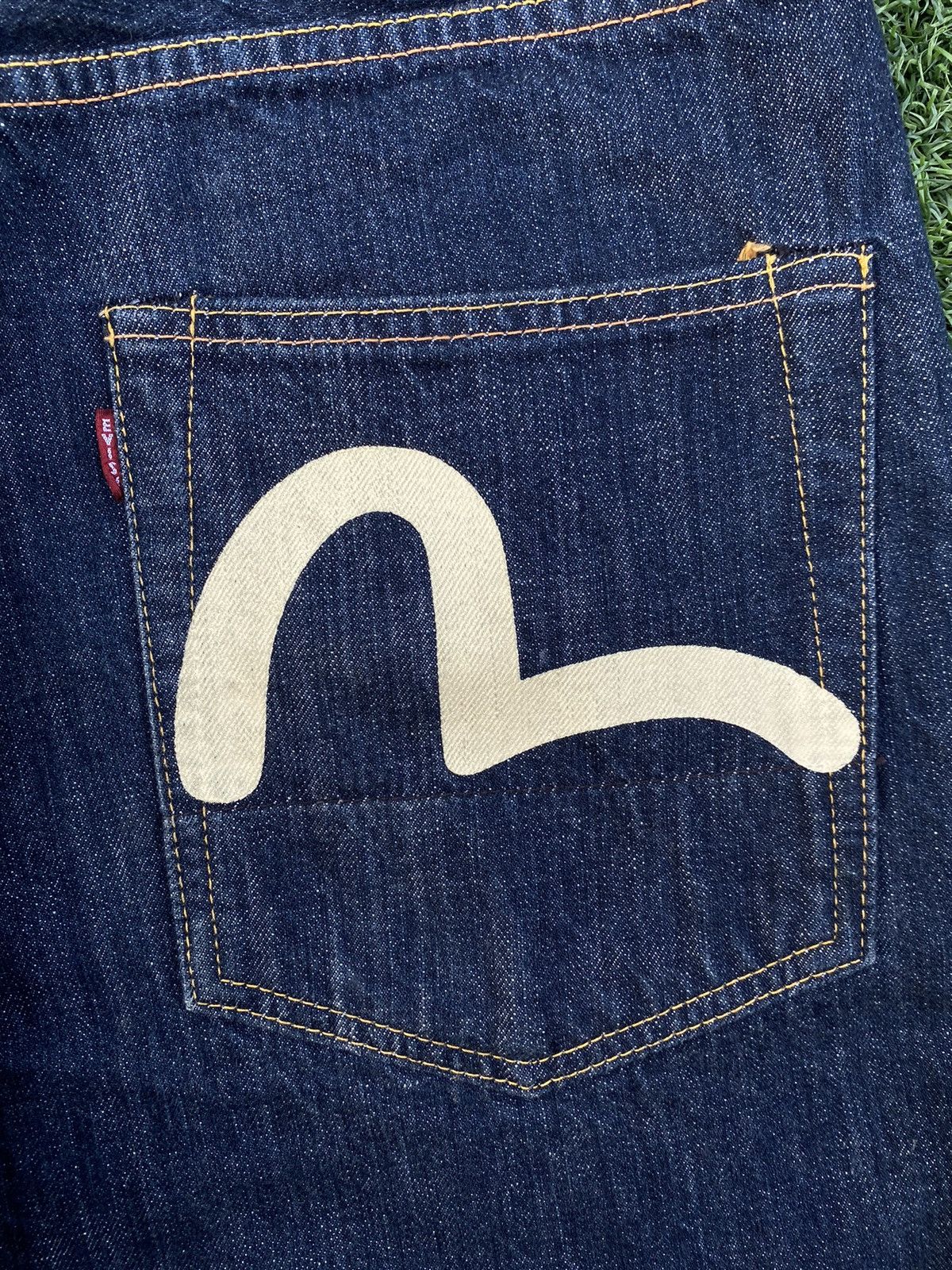 Evisu EVISU SHORT PANTS DENIM WITH WHITE SEA GULLS MADE IN JAPAN Size US 31 - 3 Thumbnail
