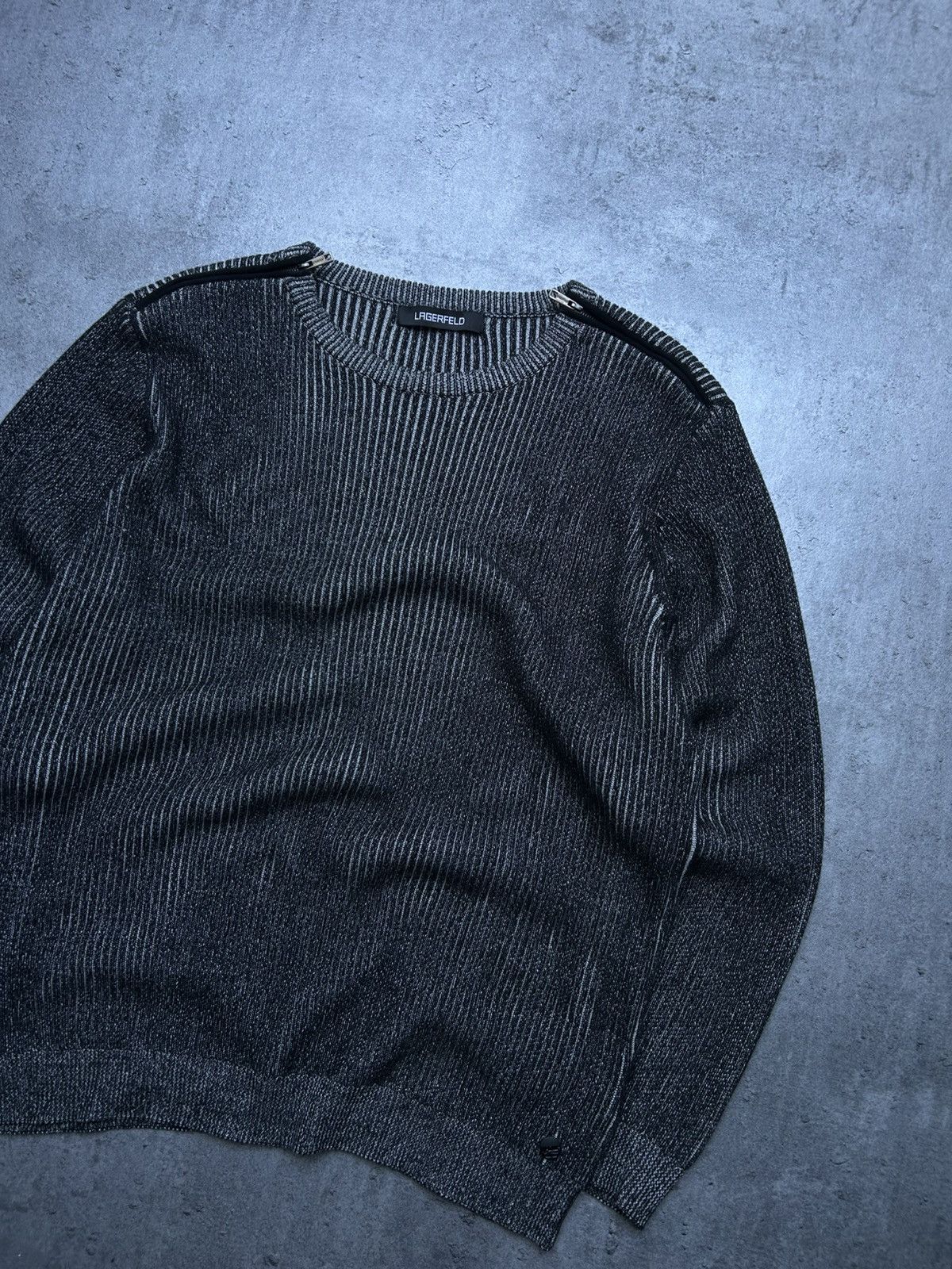 Karl Lagerfeld Lagerfeld Opium Style Knitwear Japan Style Avant Garde y2k Size US XXL / EU 58 / 5 - 2 Thumbnail