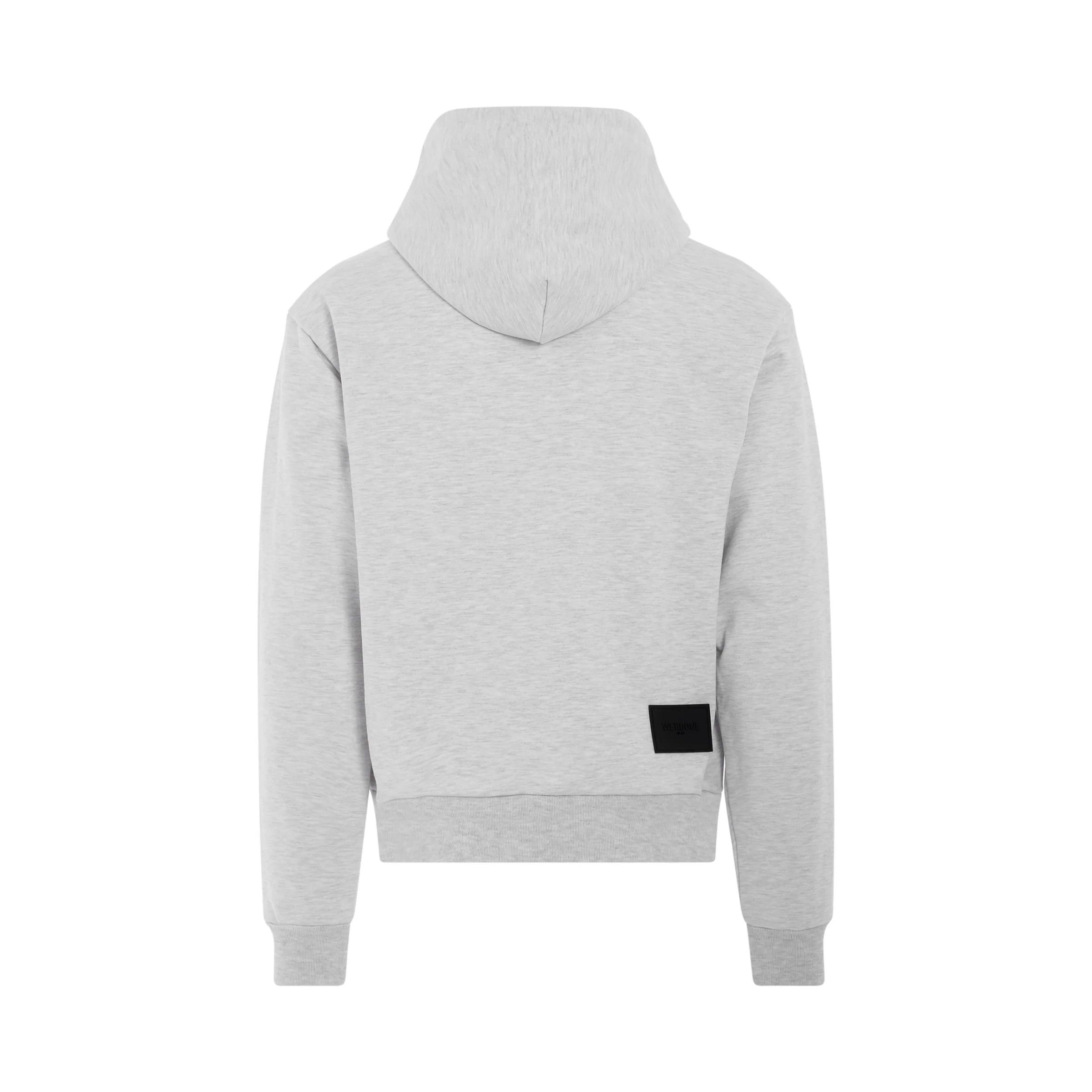 WE11DONE o1mris0824 Fitted Hoodie in Grey Size US L / EU 52-54 / 3 - 4 Thumbnail