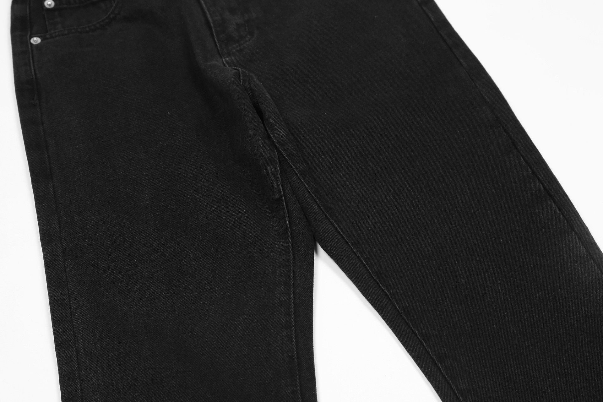 Japanese Brand × Vintage American slim straight casual black flared jeans Size US 32 / EU 48 - 4 Thumbnail