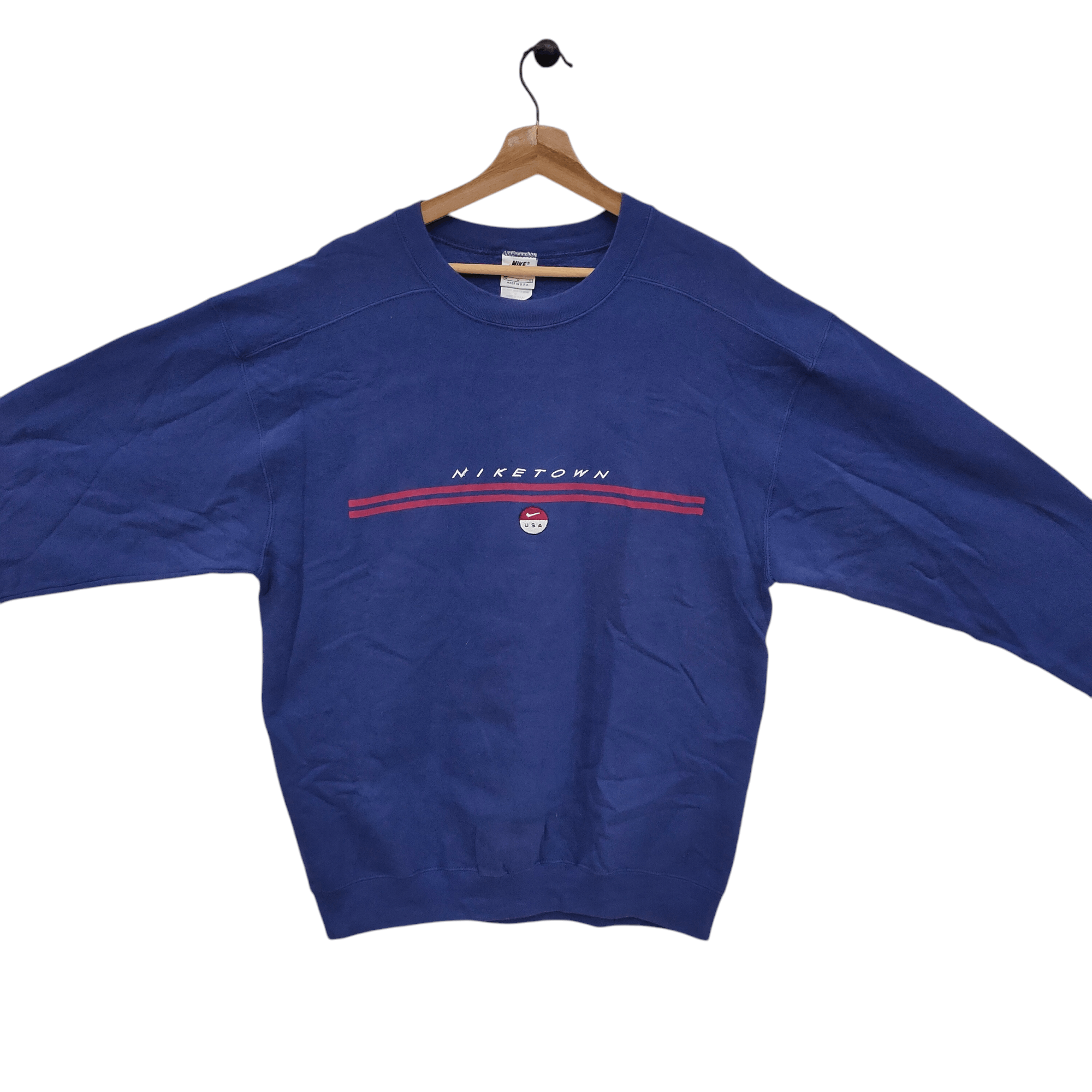 Nike × Vintage × Vision Streetwear Vintage 90s Nike Sweatshirt Niketown Size US M / EU 48-50 / 2 - 2 Thumbnail