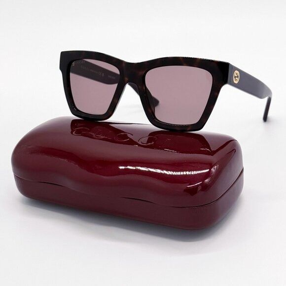 Gucci NEW GUCCI SUNGLASSES HAVANA PURPLE WOMEN EYEWEAR GUCCI GG171 Size ONE SIZE - 2 Thumbnail
