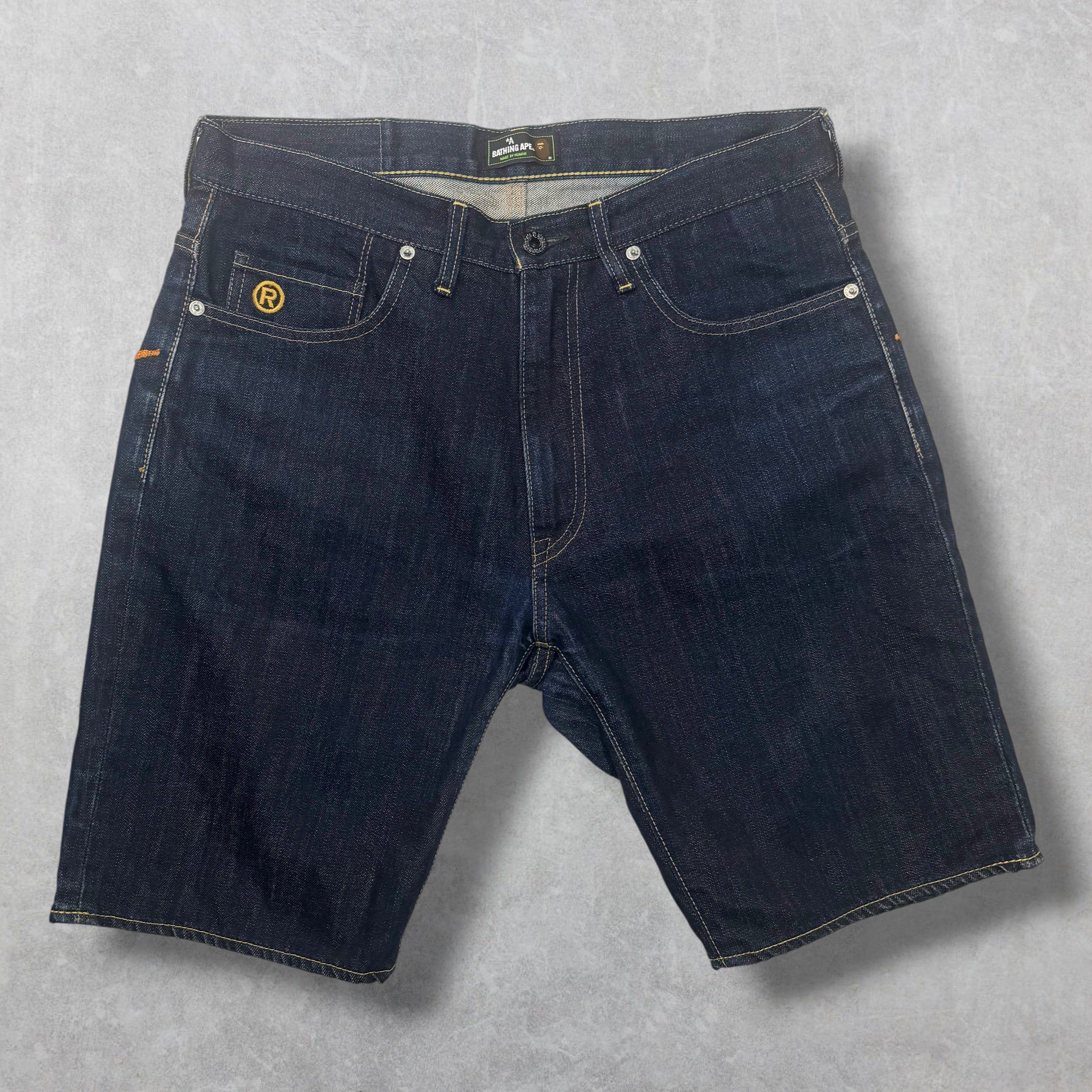 Bape Bape Sta Denim Shorts M Size US 32 / EU 48 - 2 Thumbnail