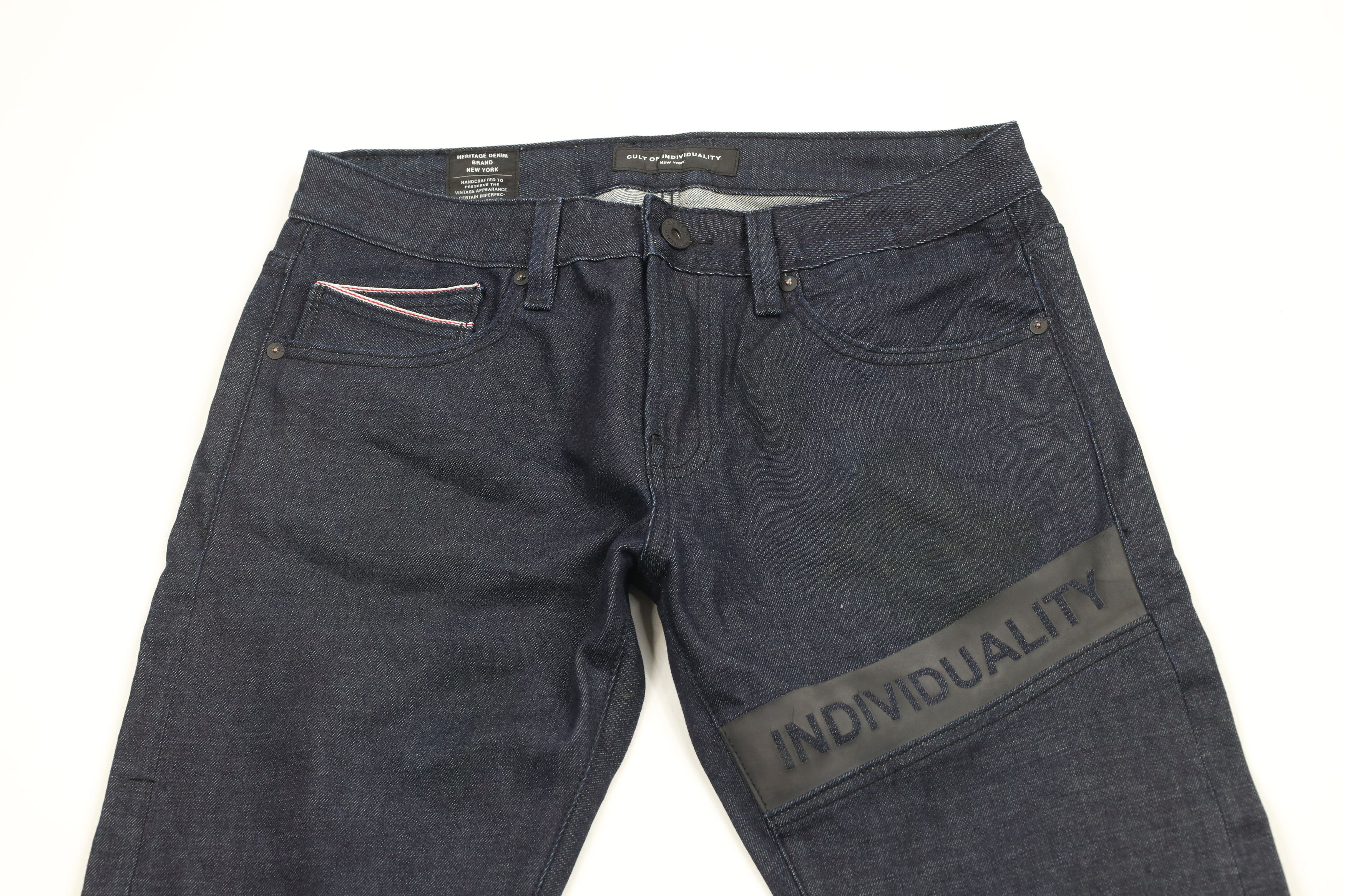 Cult Of Individuality × Vintage Cult of Individuality Denim Double Knee Greaser Moto Jeans Size US 32 / EU 48 - 2 Thumbnail