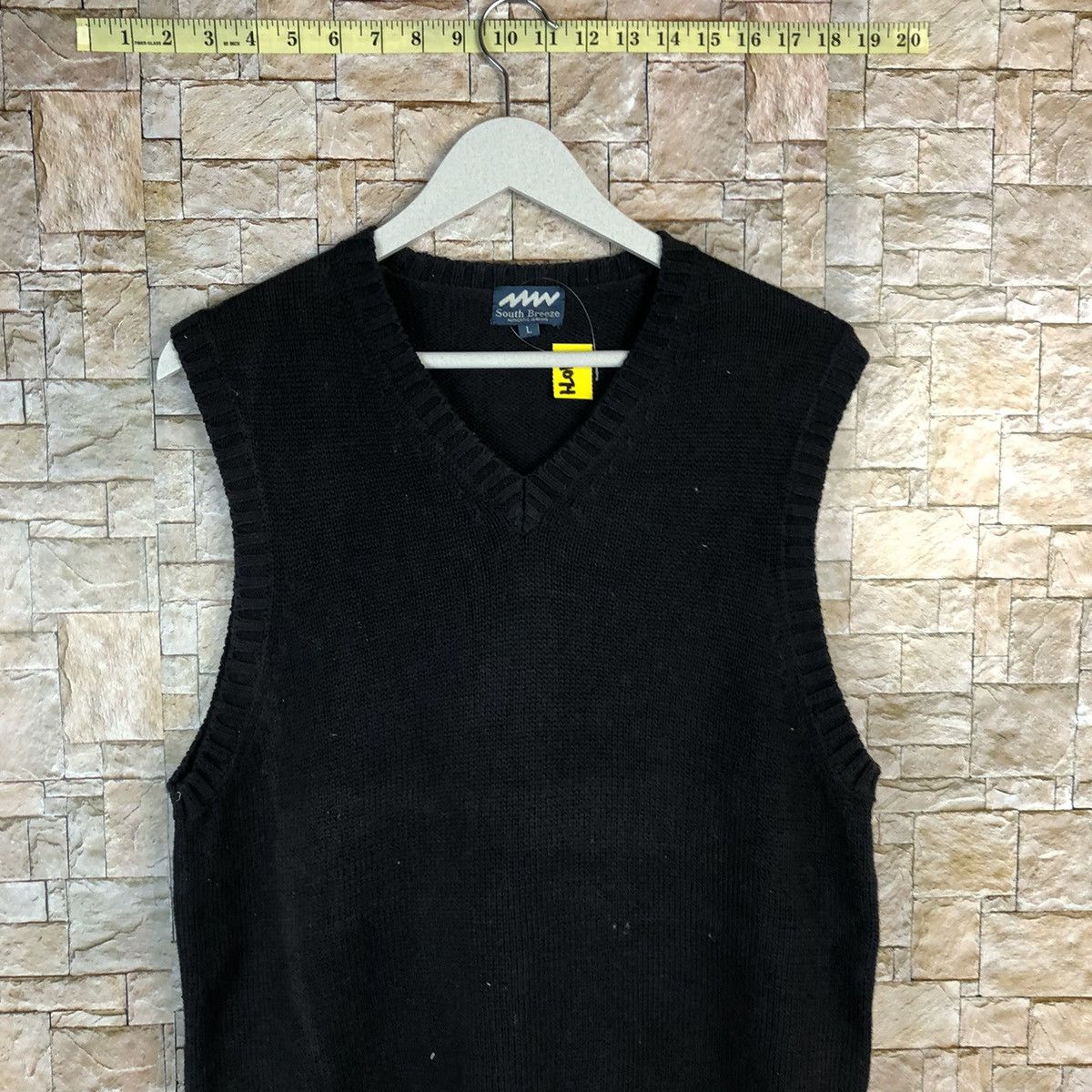Homespun Knitwear × Japanese Brand South Breece Black Vest Knitwear #A1074 Size M / US 6-8 / IT 42-44 - 5 Thumbnail