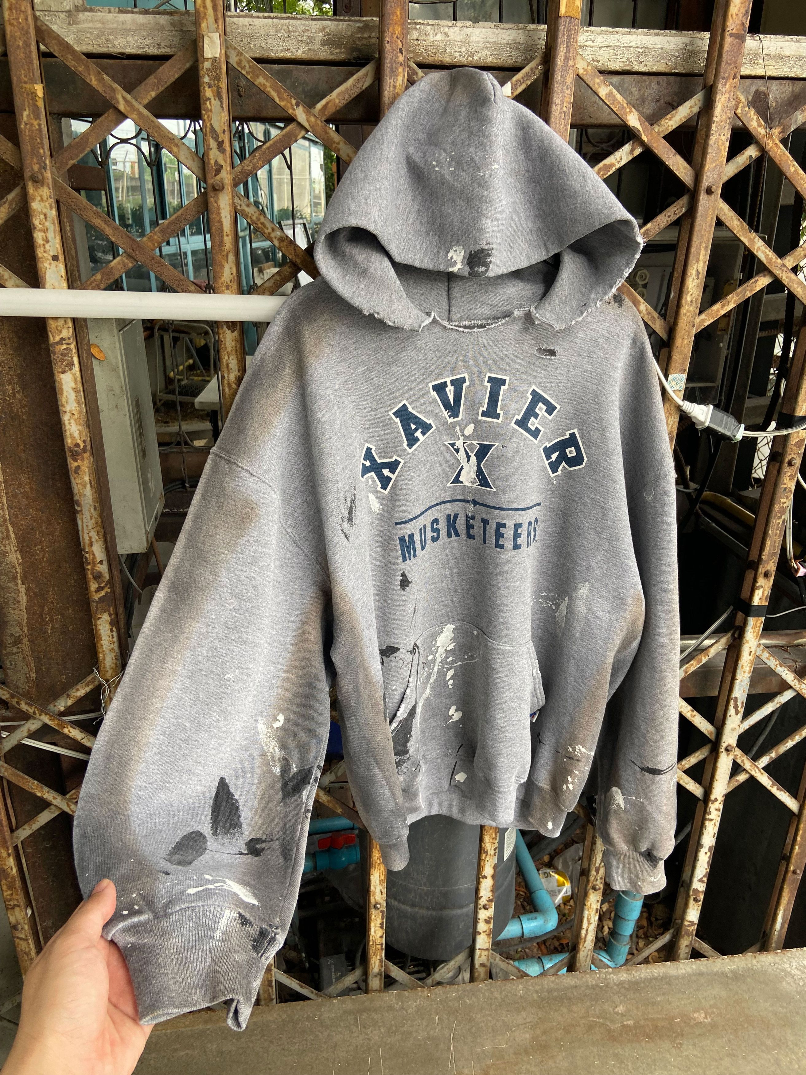 Vintage Vintage "xavier" Russell Athletic Hoodie Size US L / EU 52-54 / 3 - 1 Thumbnail
