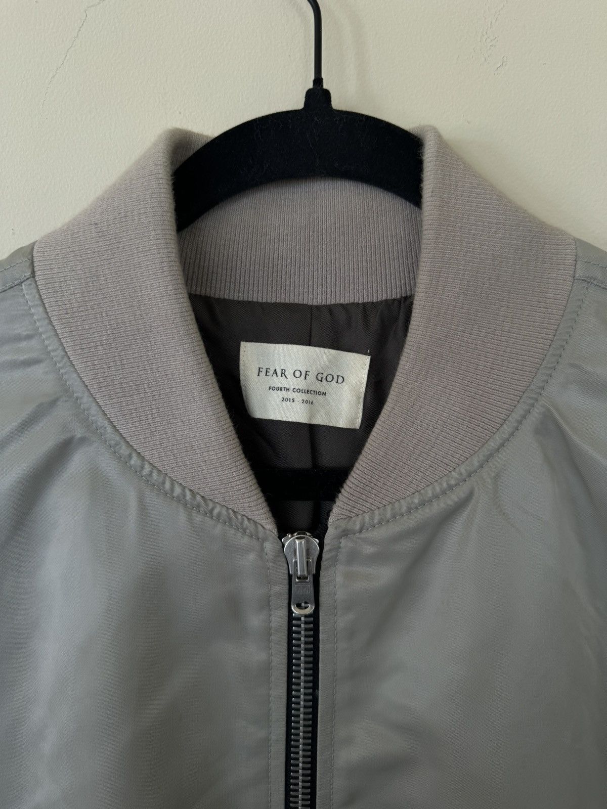 Fear of God FEAR OF GOD SILVER 4TH COLLECTION BOMBER JACKET Size US XL / EU 56 / 4 - 3 Thumbnail