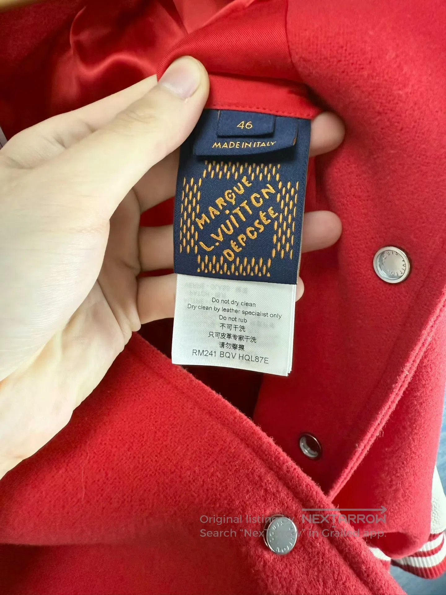 Louis Vuitton louis vuitton red and white baseball jacket. Size US L / EU 52-54 / 3 - 4 Thumbnail