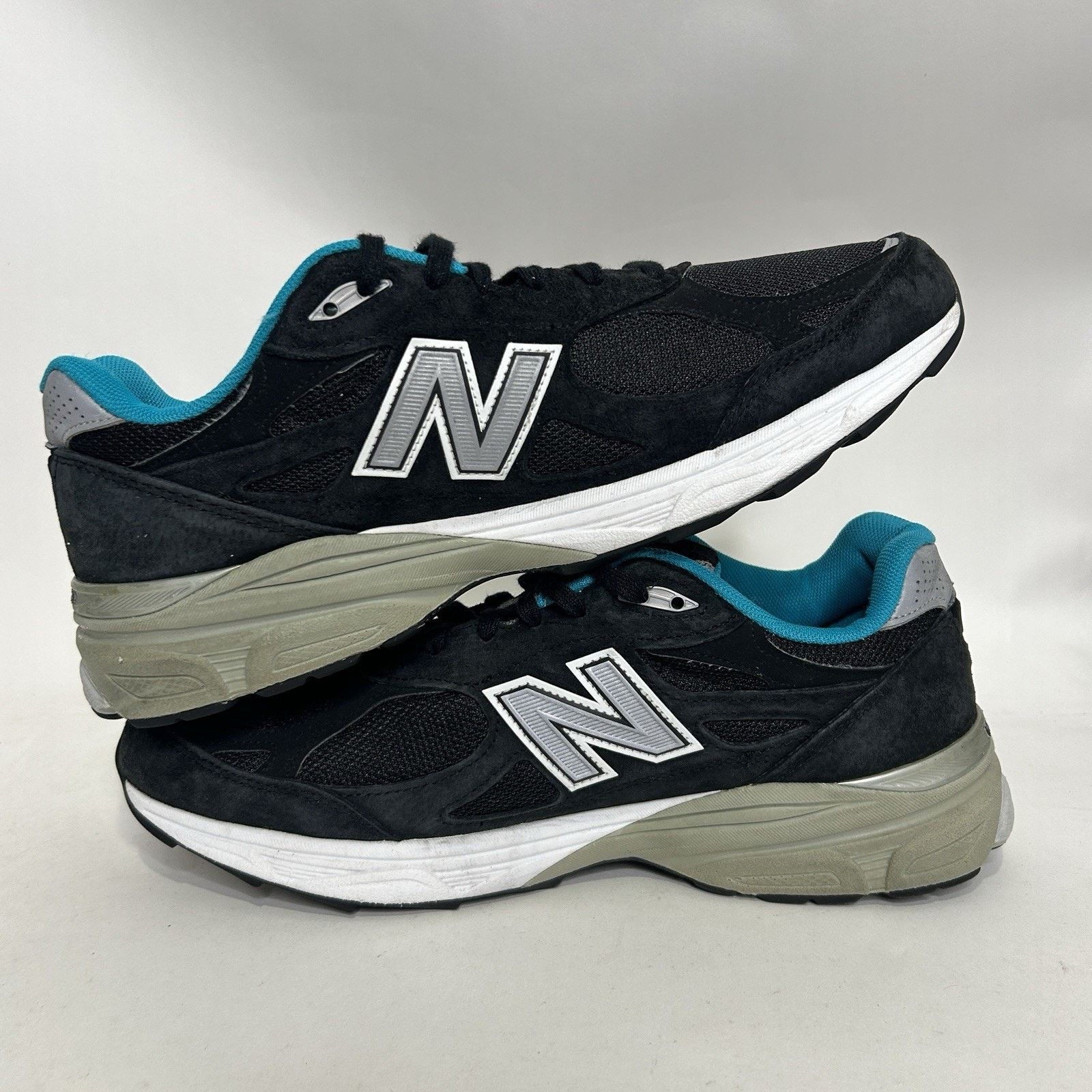 New Balance New Balance 990v3 “Black Grey Teal” Running Sneakers M990GB3 Size US 12 / EU 45 - 3 Thumbnail
