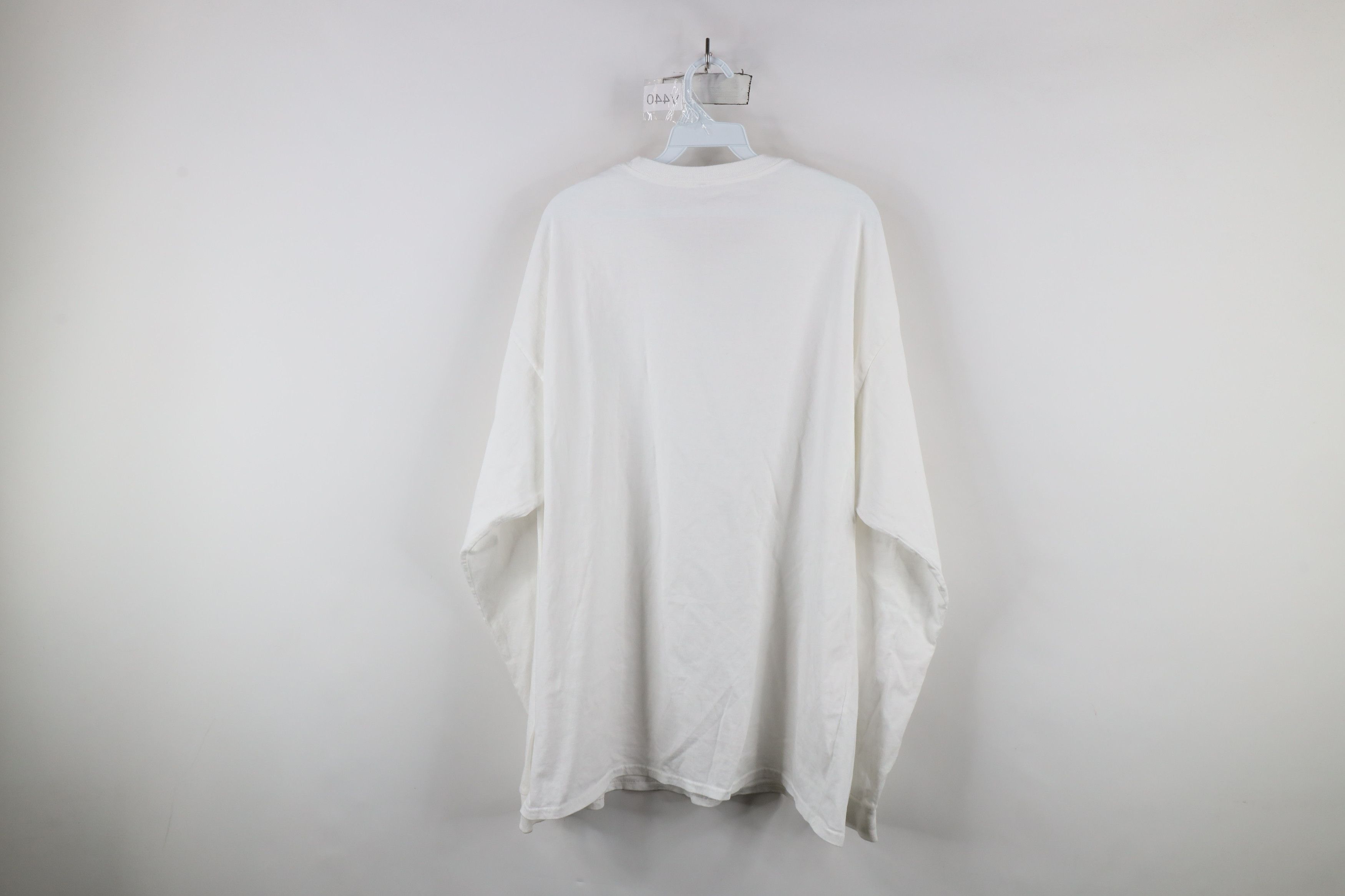 Vintage Vintage 90s Streetwear Cotton Long Sleeve T-Shirt White Size US XXL / EU 58 / 5 - 8 Thumbnail
