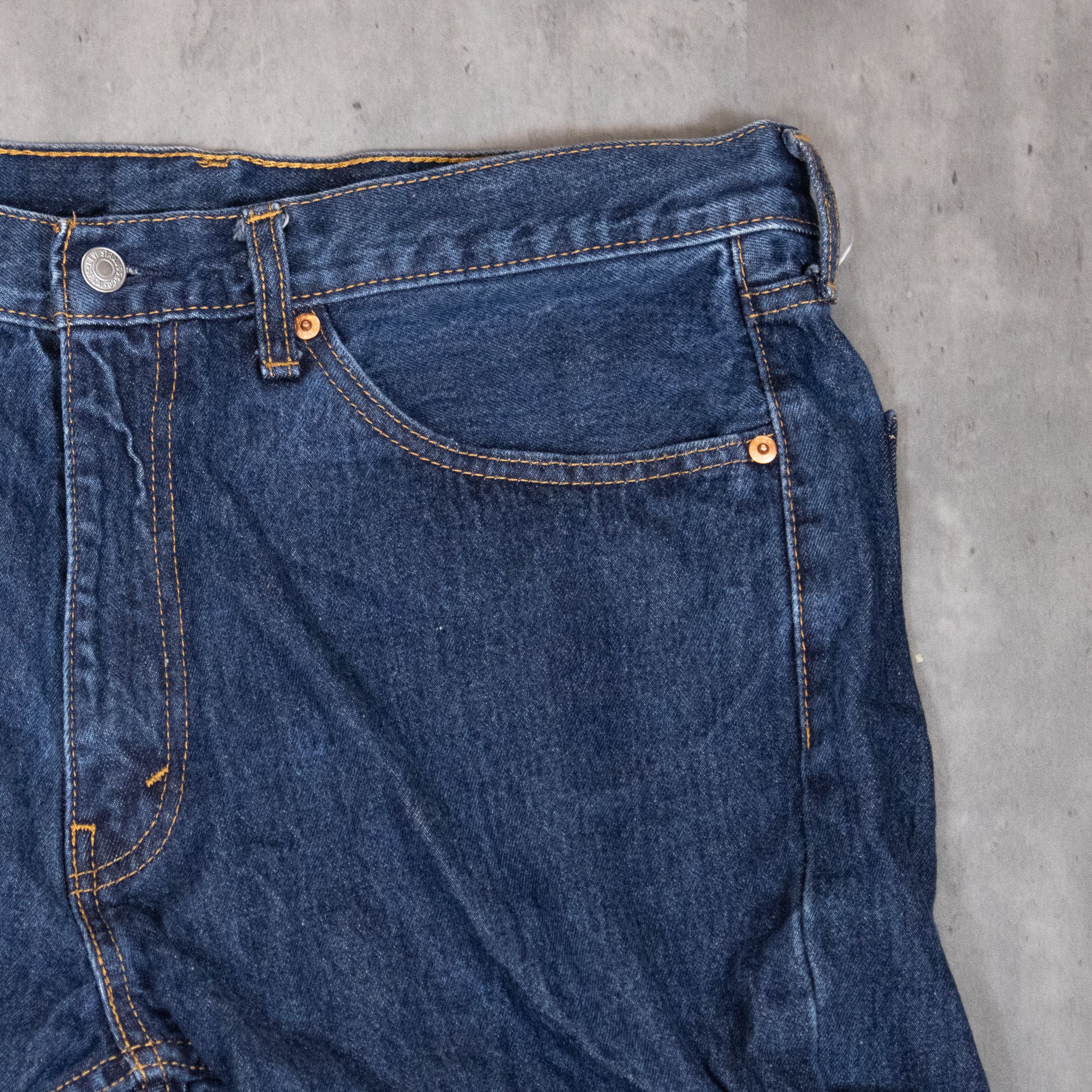 Levi's Levis Cut Off Baggy Indigo Distressed Jorts Shorts Size US 36 / EU 52 - 6 Thumbnail