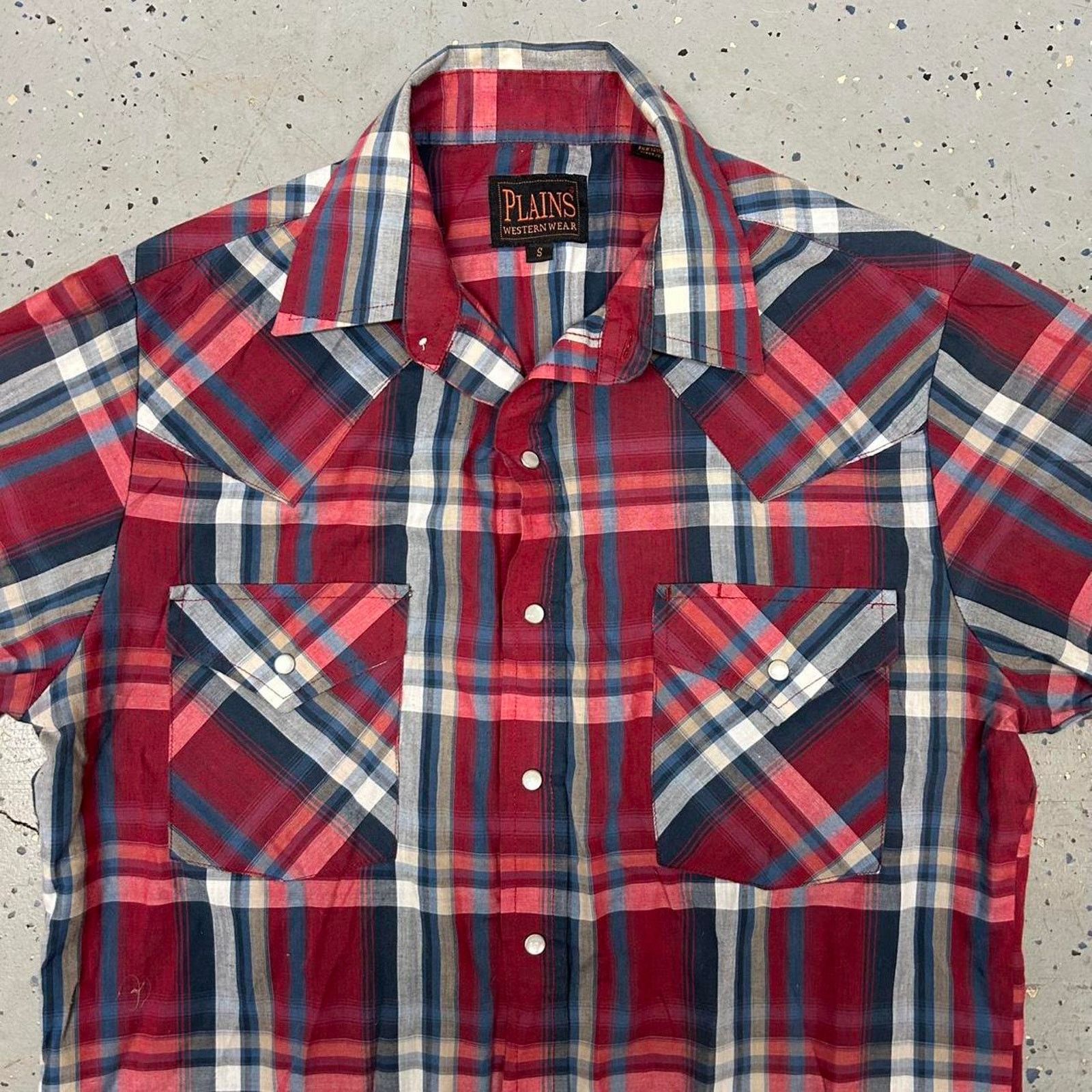 Other Y2K Red and blue plaid button-up shirt Size US S / EU 44-46 / 1 - 2 Thumbnail