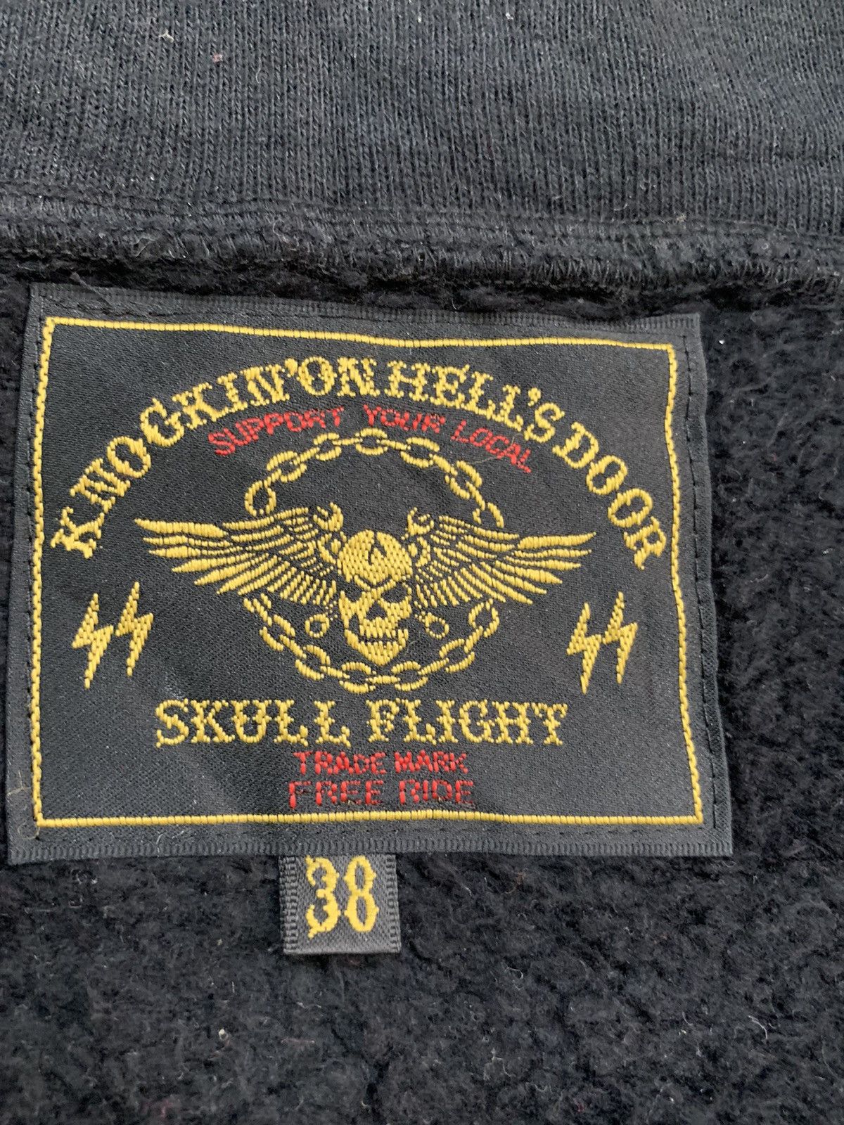 Hysteric Glamour Japanese Brand SKULL FLIGHT Rider Affliction Flak Sweater Size US M / EU 48-50 / 2 - 10 Thumbnail