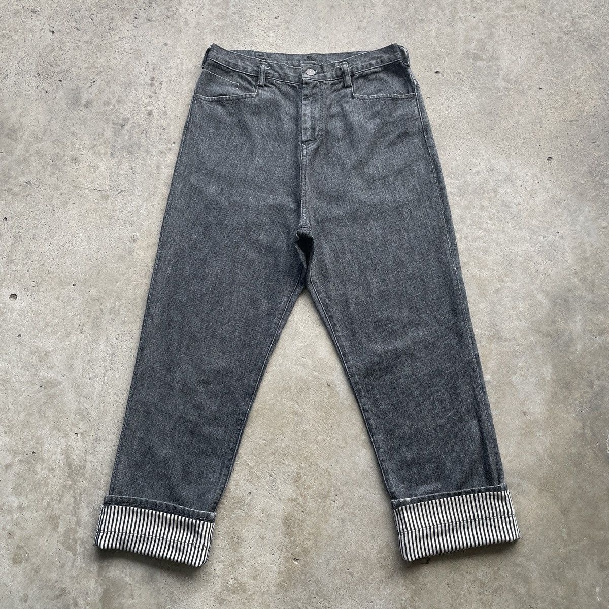 Yohji Yamamoto Vintage Y’S YOHJI YAMAMOTO Jeans Black Faded Denim Pants W30 Size US 30 / EU 46 - 2 Thumbnail