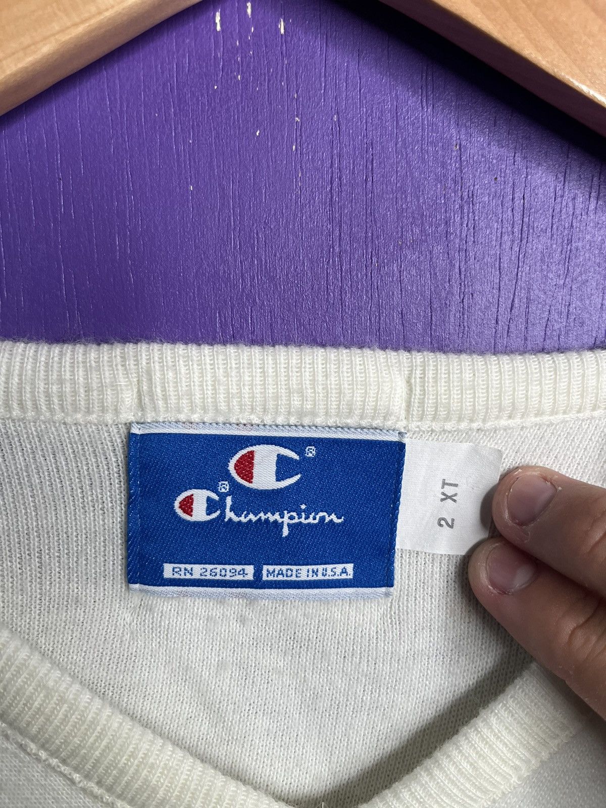 Champion × Vintage Vintage 90s Champion Ohio state v-neck sweater Size US XXL / EU 58 / 5 - 4 Thumbnail